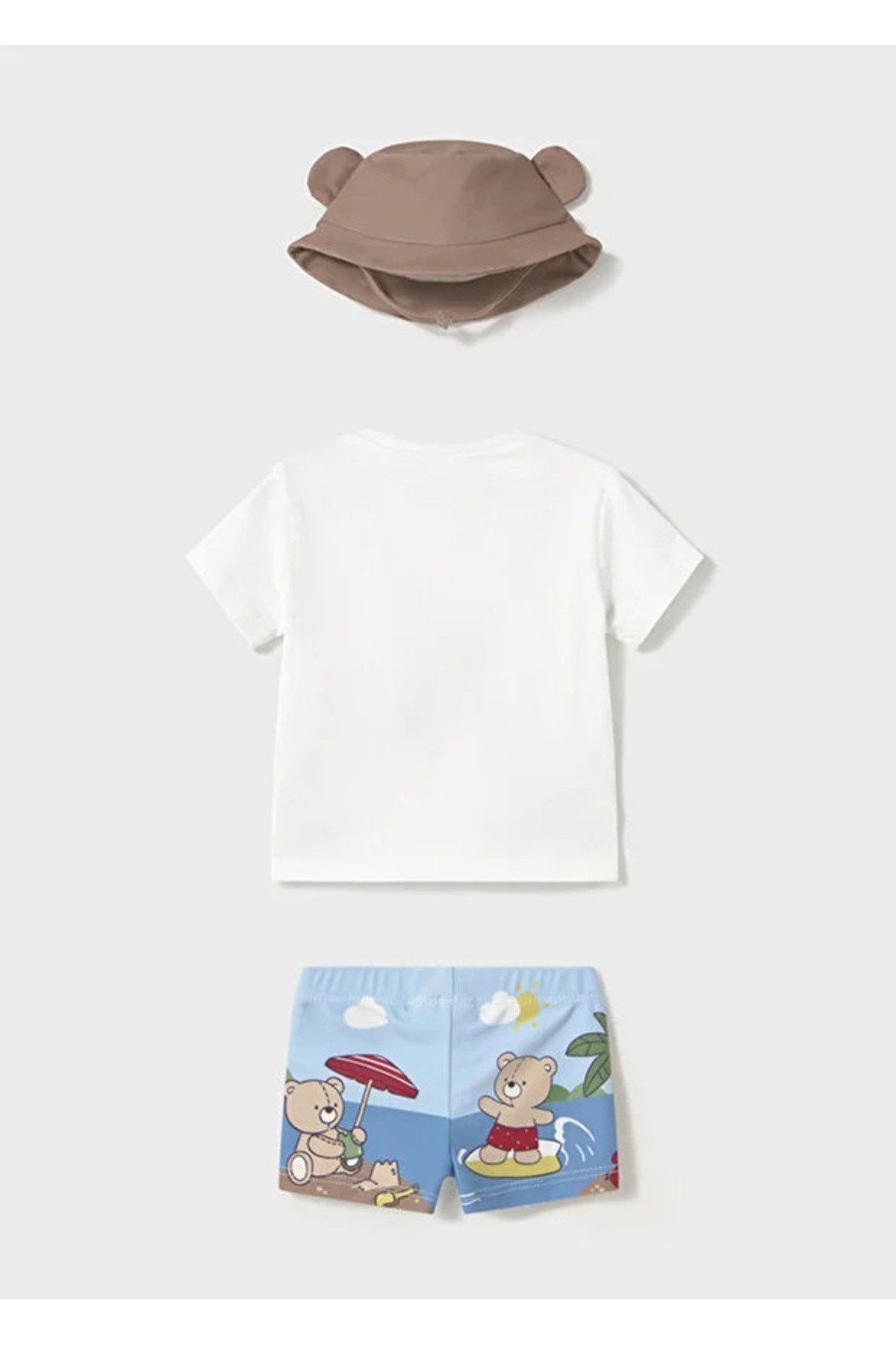 Mayoral Yenidoğan erkek 3 parçalı güneş korumalı mayo seti 1618 fotoğrafı 2 (önizleme)