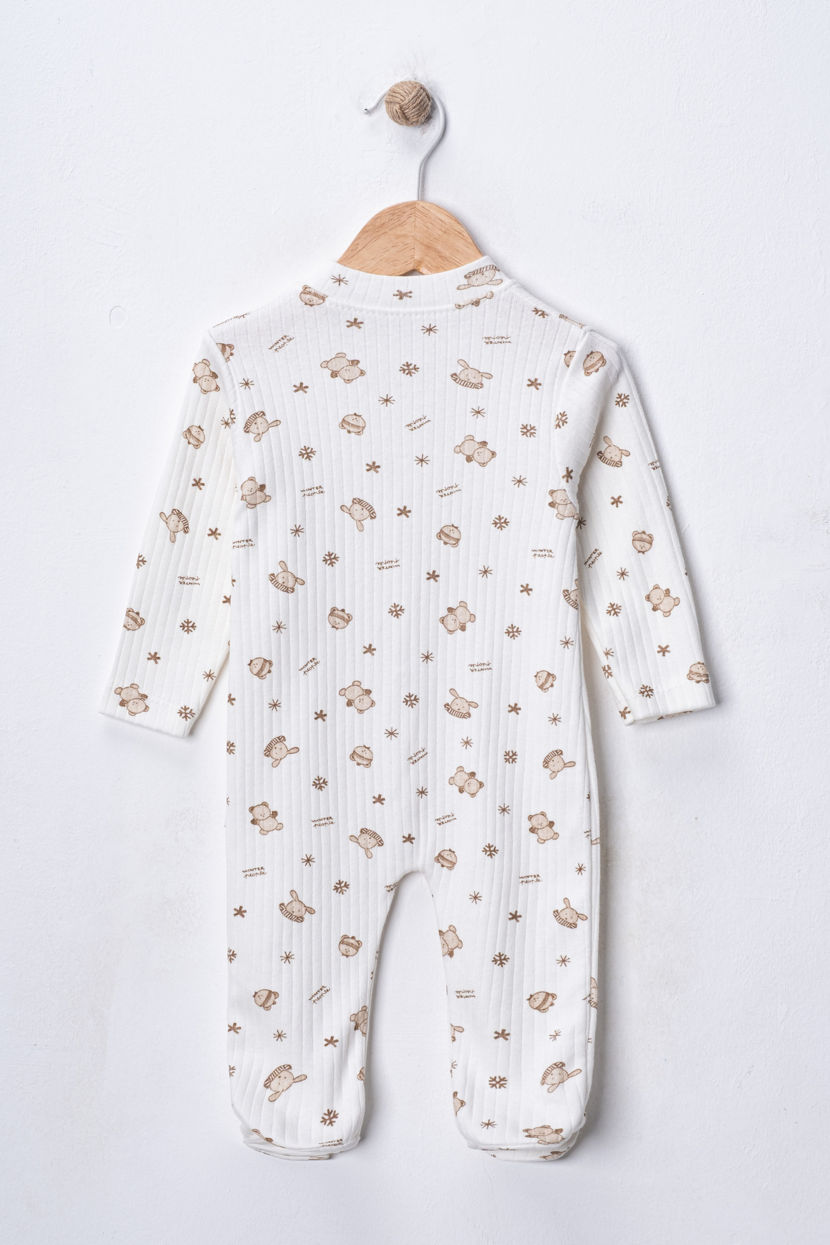 DEFNE LİNA BABY Kız Bebek 2 Adet %100 Pamuklu Patikli Tulum Seti fotoğrafı 3 (önizleme)