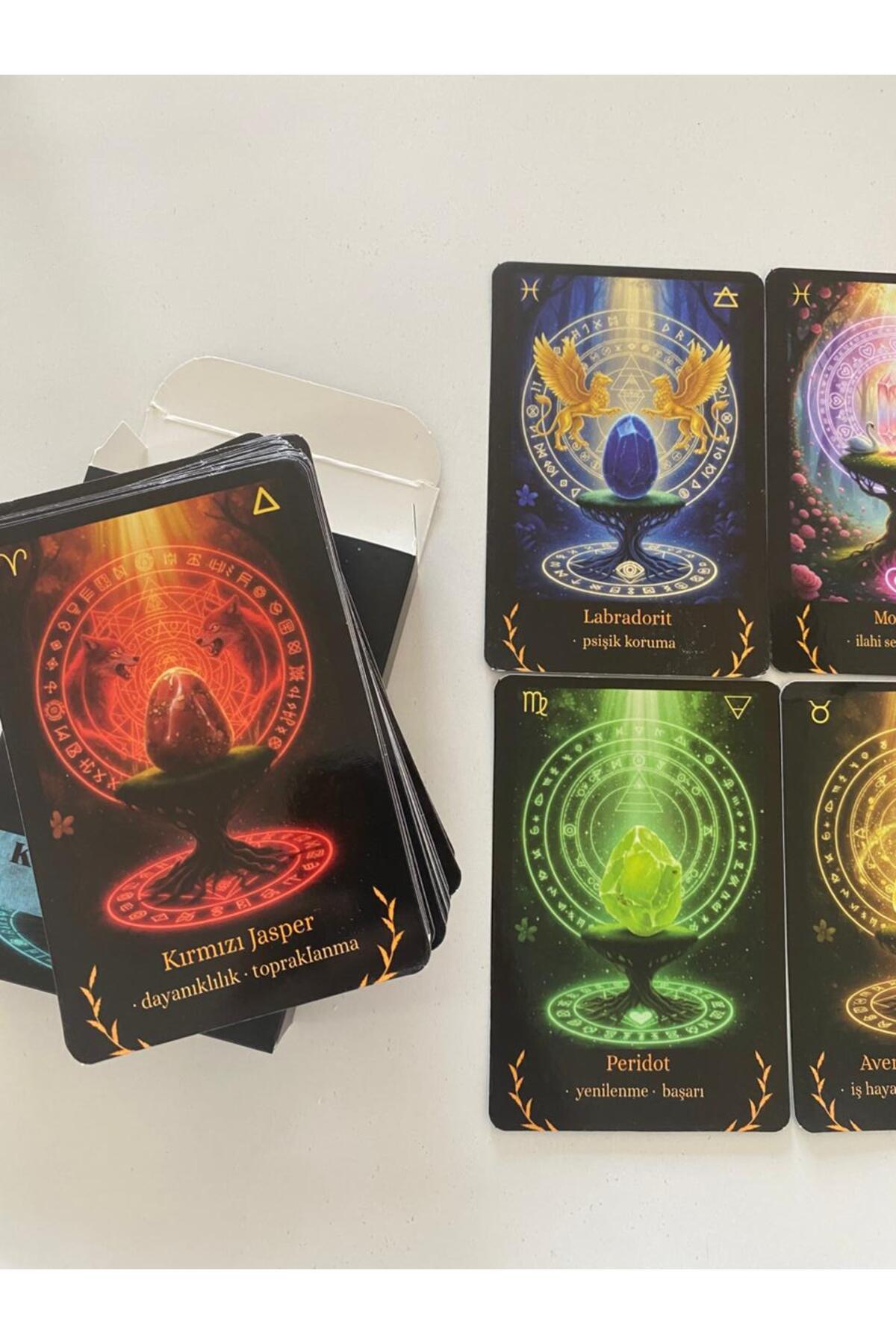 Harmu Collections Kristal Rehberlik Kehaneti 48 Tarot kartı + 3