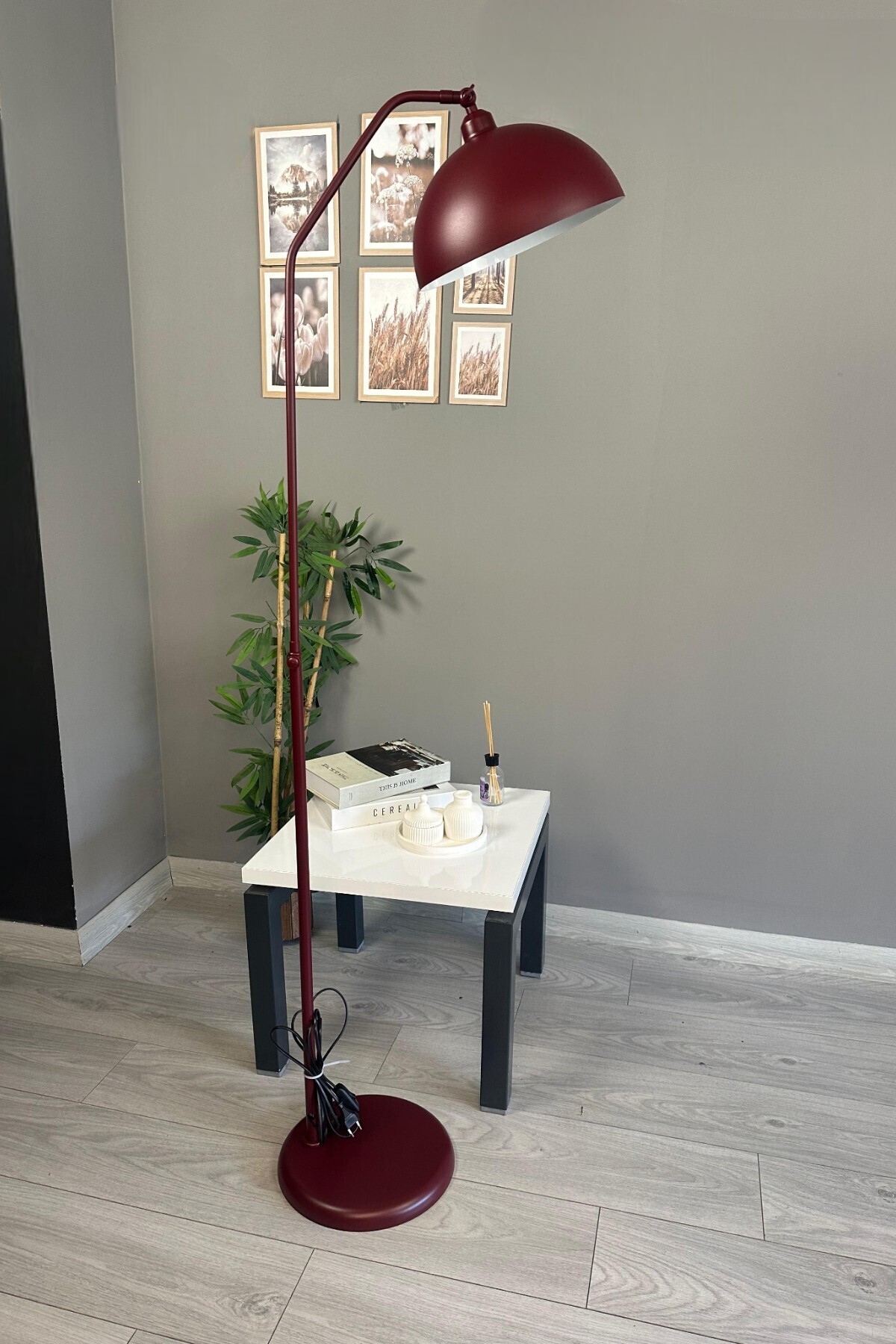 Bamyum Vişne Çürüğü Lambader Hareketli Başlık Modern Dekoratif Oturma Odası Çalışma Odası Zemin Lambası