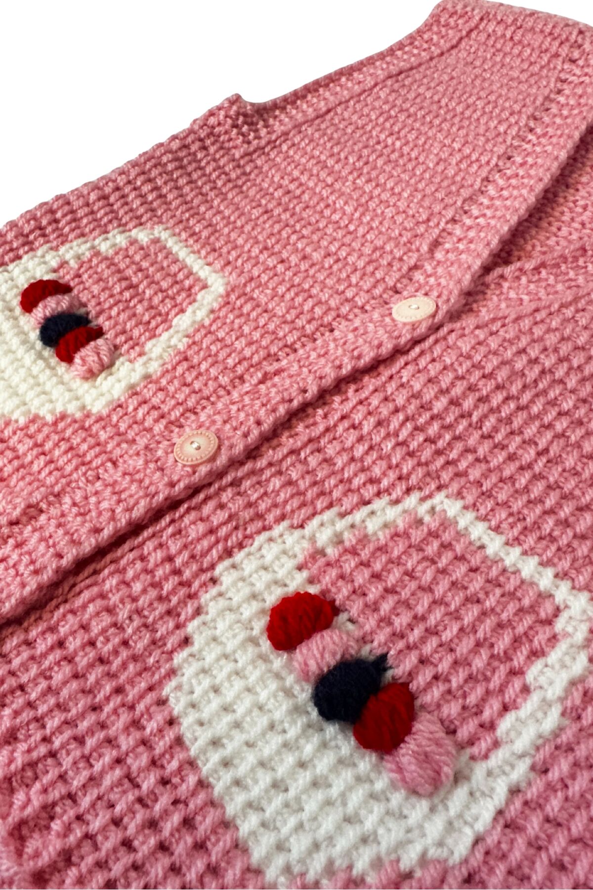 Uretti - Çiğdem 1390 9030 El Örgüsü Yuvarlak Desenli Örgü Yelek - 1 - 3 Yaş fotoğrafı 3 (önizleme)