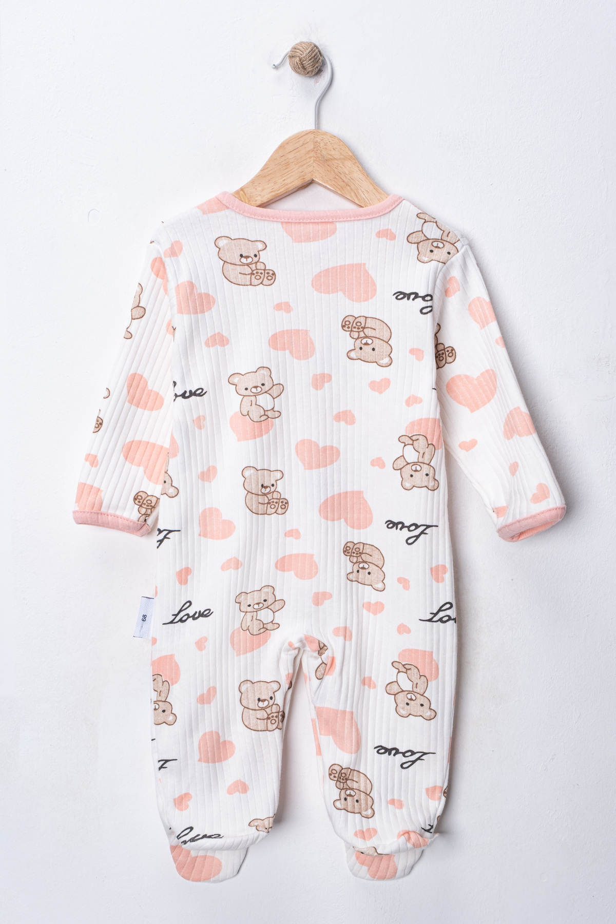 ENİA BABY Kız Bebek 3 Adet %100 Pamuklu Patikli Tulum Seti 3-6-9 Ay fotoğrafı 3 (önizleme)