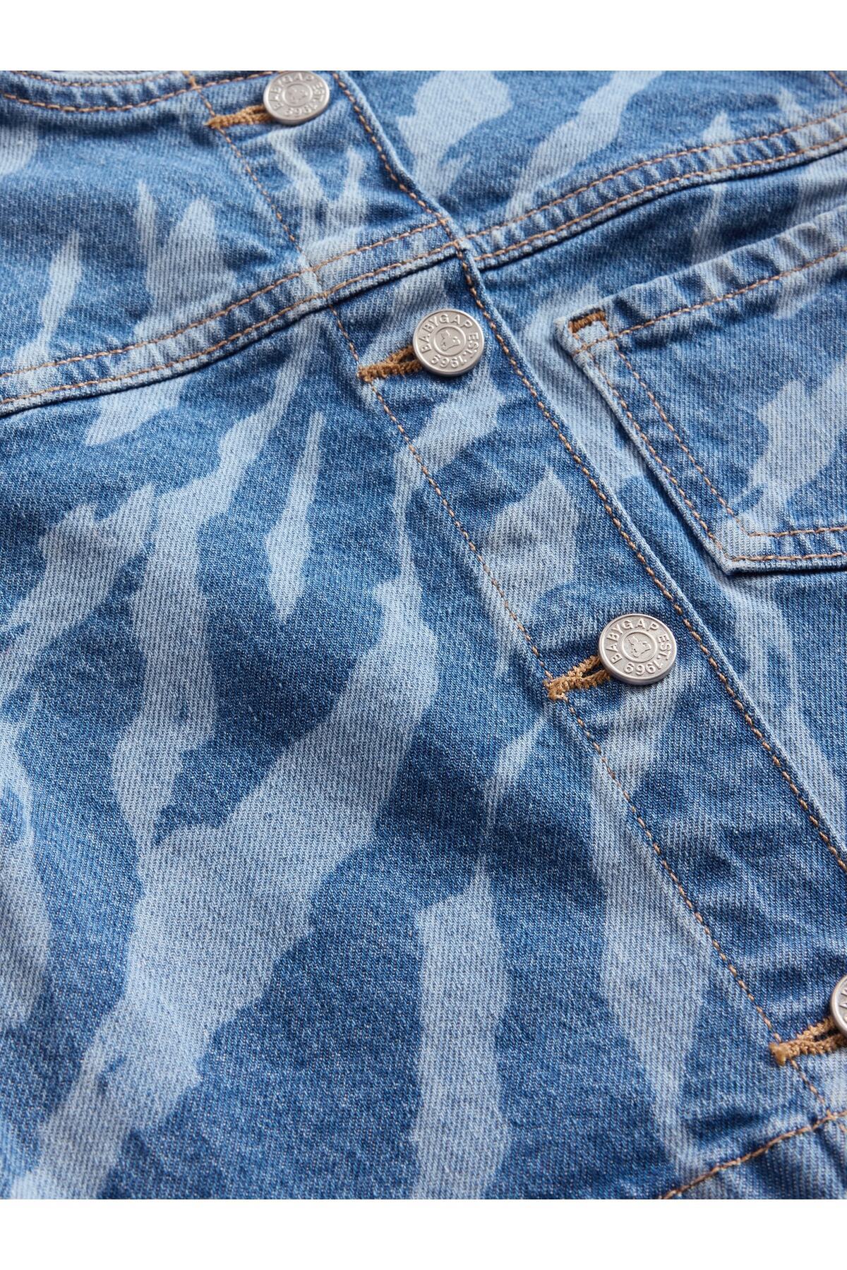 GAP Kız Bebek Mavi Denim Ceket fotoğrafı 2 (önizleme)