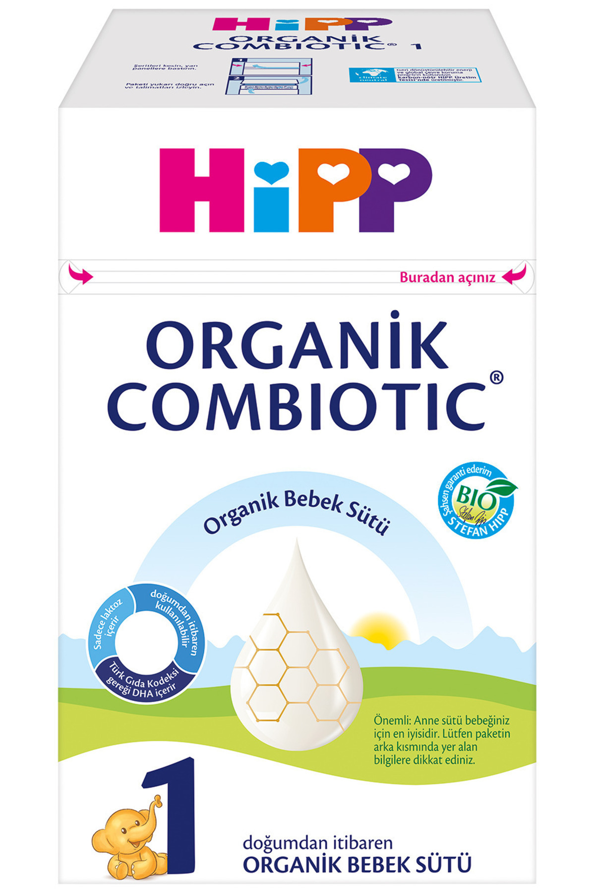 XO Kids Hipp 1 Organik Combiotic Bebek Sütü 800 Gr