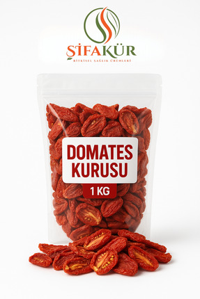 ŞİFAKÜR BİTKİSEL SAĞLIK ÜRÜNLERİ Şifakür Güneşte Kurutulmuş Domates Kurusu Ka...