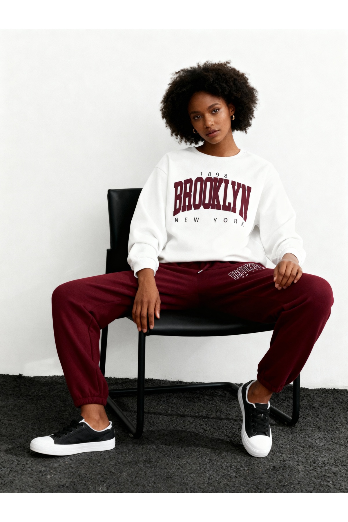 Casual Stylish Women's Brooklyn Printed Bottom Top Tracksuit