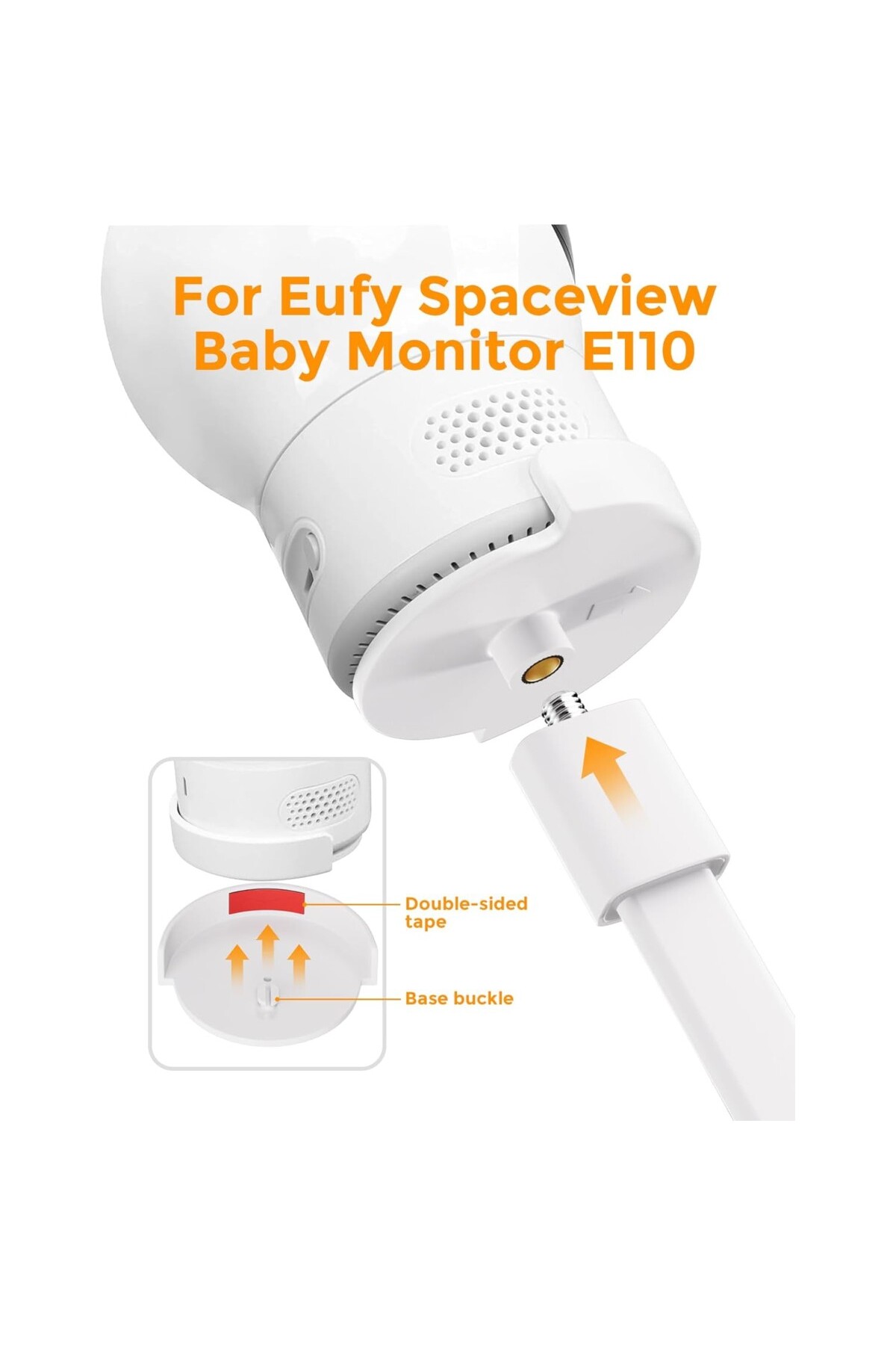 AyrStore Eufy Security SpaceView bebek telsizi/SpaceView S/SpaceView Pro bebek telsizi için bebek kamerası fotoğrafı 3 (önizleme)