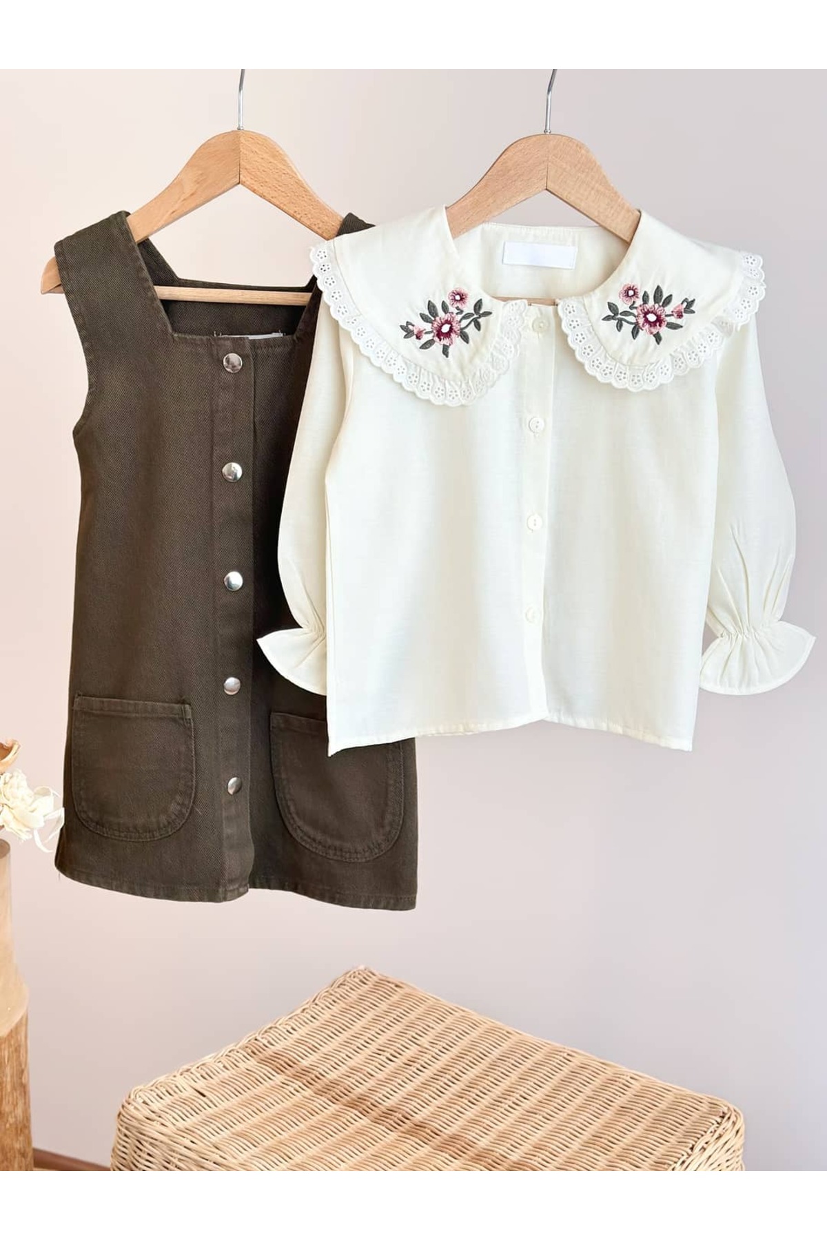 Pinkitokids Tasarım Kot Jile - Yeşil fotoğrafı 5 (önizleme)