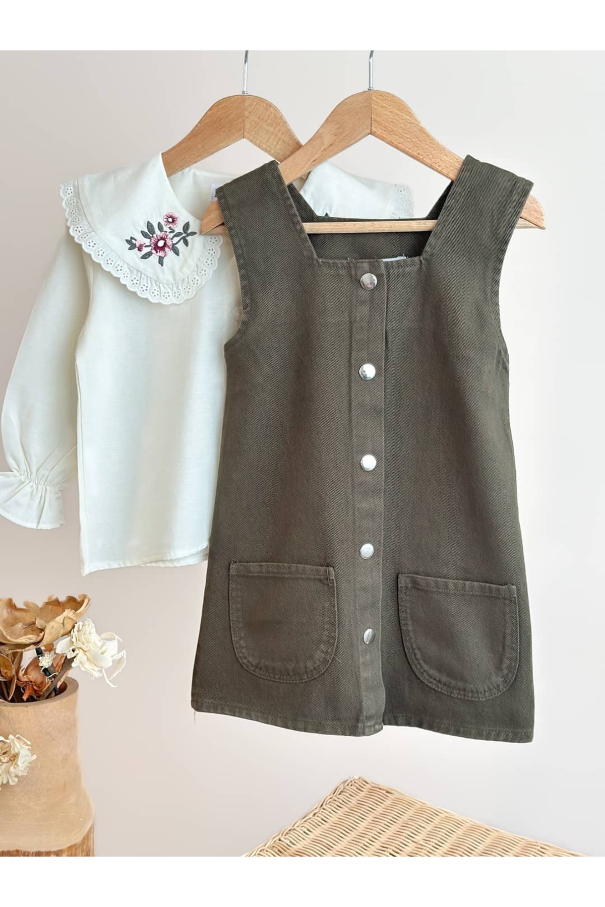 Pinkitokids Tasarım Kot Jile - Yeşil fotoğrafı 2 (önizleme)