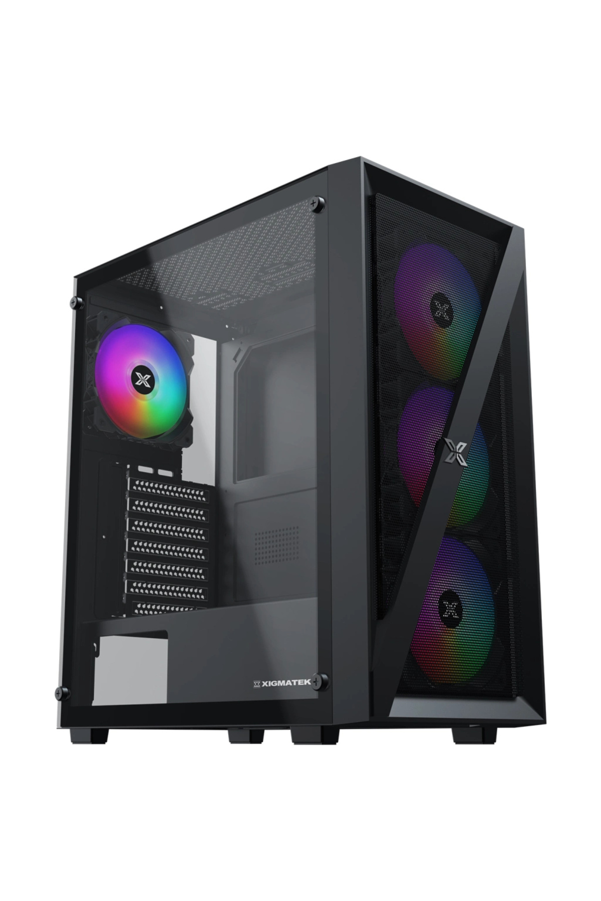 Xigmatek En40979, Blade, 650w 80+, Mesh Panel, Tempered Glass, Rainbow, Atx Gamıng Kasa