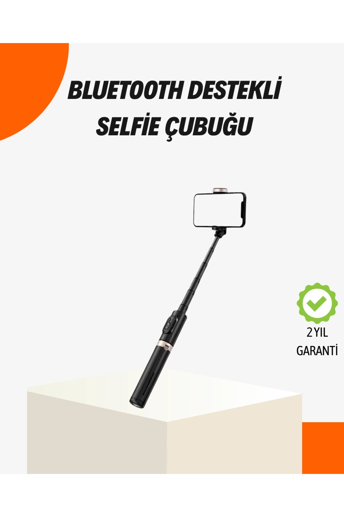 CEYLAN ADAM Bluetooth’lu Işıklı Selfie Çubuğu – Katlanabilir, 130 cm