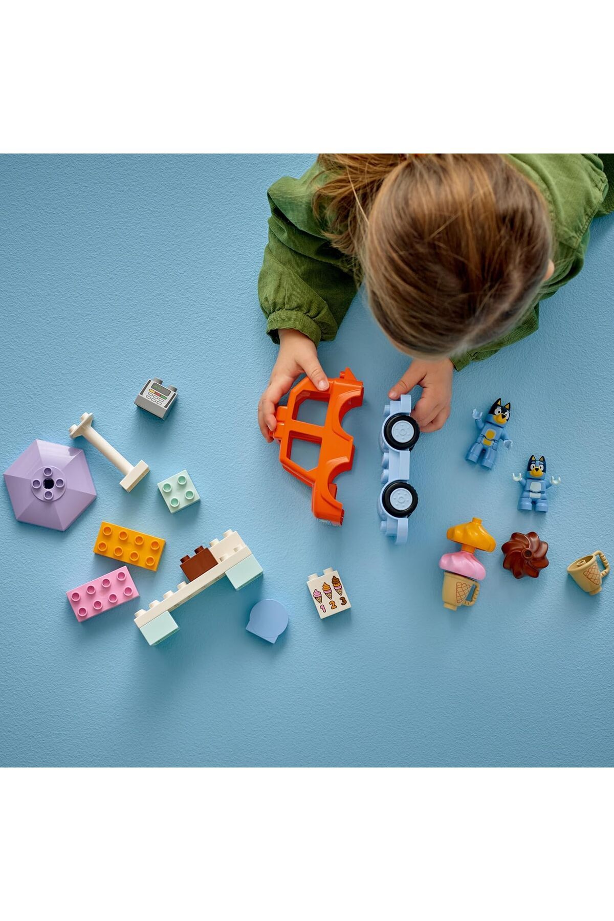 بلویی: سفر بستنی با بلویی - مجموعه اسباب‌بازی غرفه بستنی و وسیله نقلیه - ۱۰۴۵۸