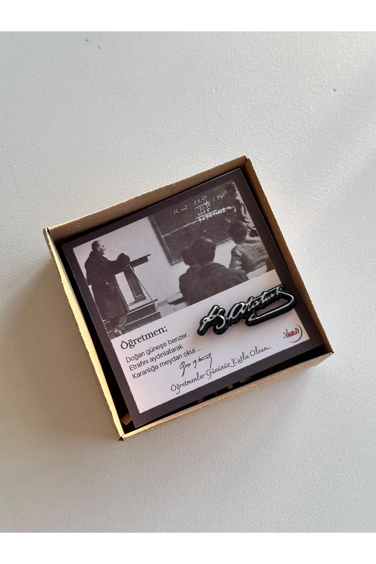 Tüko Store 24 Kasım Öğretmenler Günü Atatürk İmza Rozeti