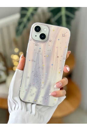 Go Aksesuar Iphone 15 - 14 - 13 Uyumlu Shine Yıldız Renk Geçişli Parlak Tasar...