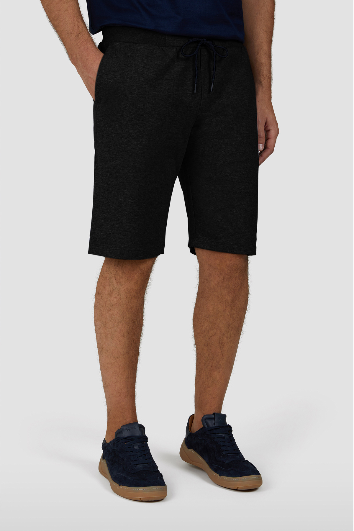 پال اند شارک شلوارک مردانه کمر معمولی نخی سایز مشکی C0P1237-011