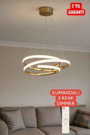 ERS OKYANUS GOLD KUMANDALI 3 RENK IŞIK VE DIMMER ÖZELLİĞİ İL SİZLERLE