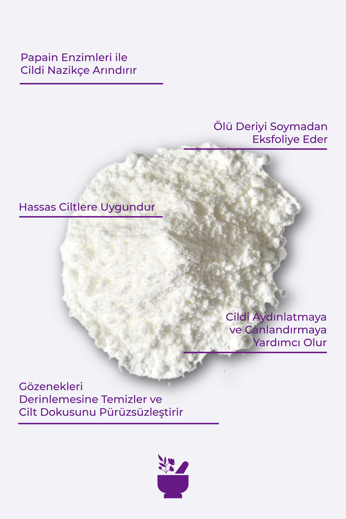 Kar Tanesi Ağaç Süsü Enzyme Peeling Powder 19 gr — 20401Y — تصویر 4 از 4