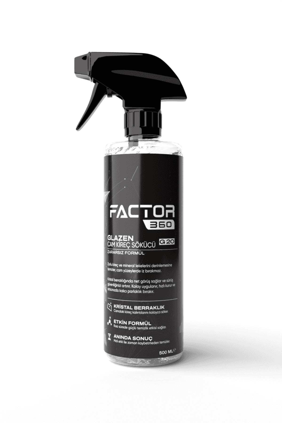 Factor360 Factor 360 Glazen Cam Kireç Sökücü 500 ML