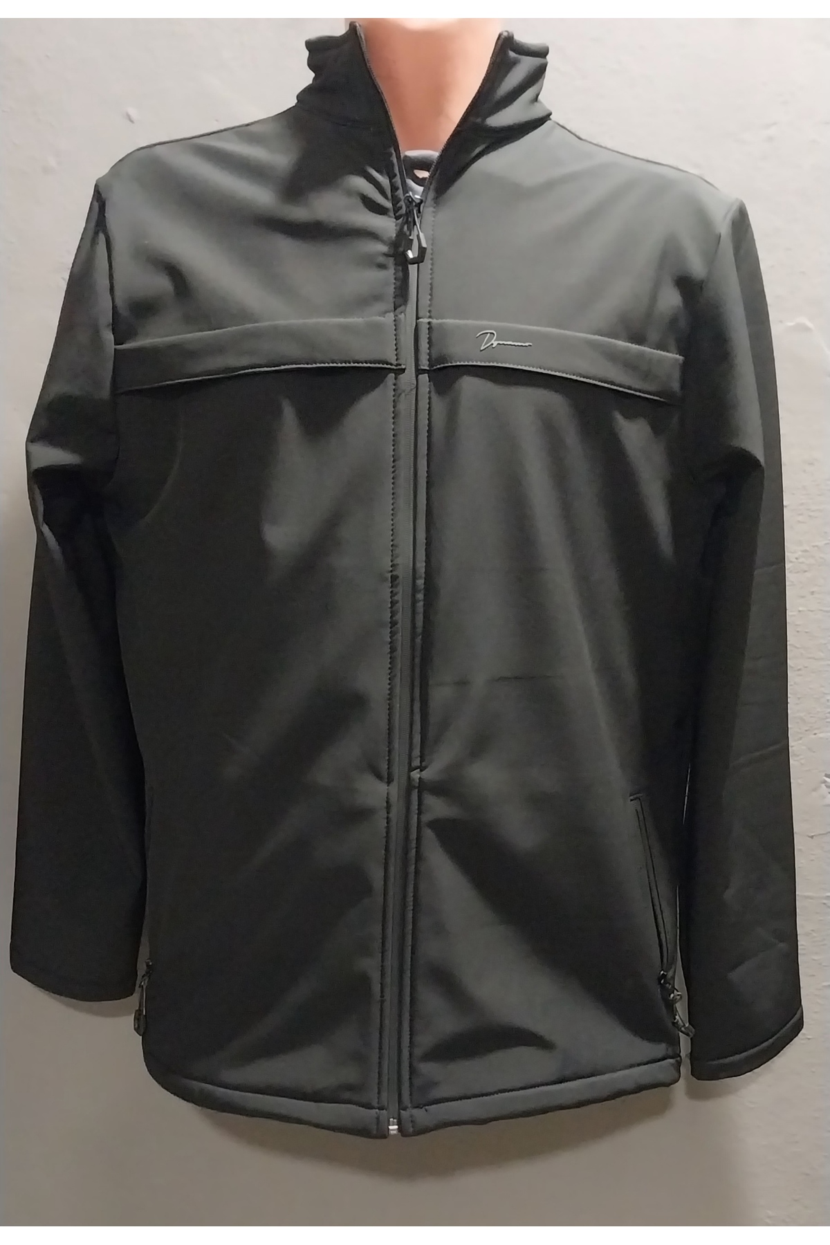 DYNAMO ERKEK DİK YAKA SU İTİCİ LİKRALI SOFTSHELL KUMAŞ BÜYÜK BEDEN MONT görsel 6