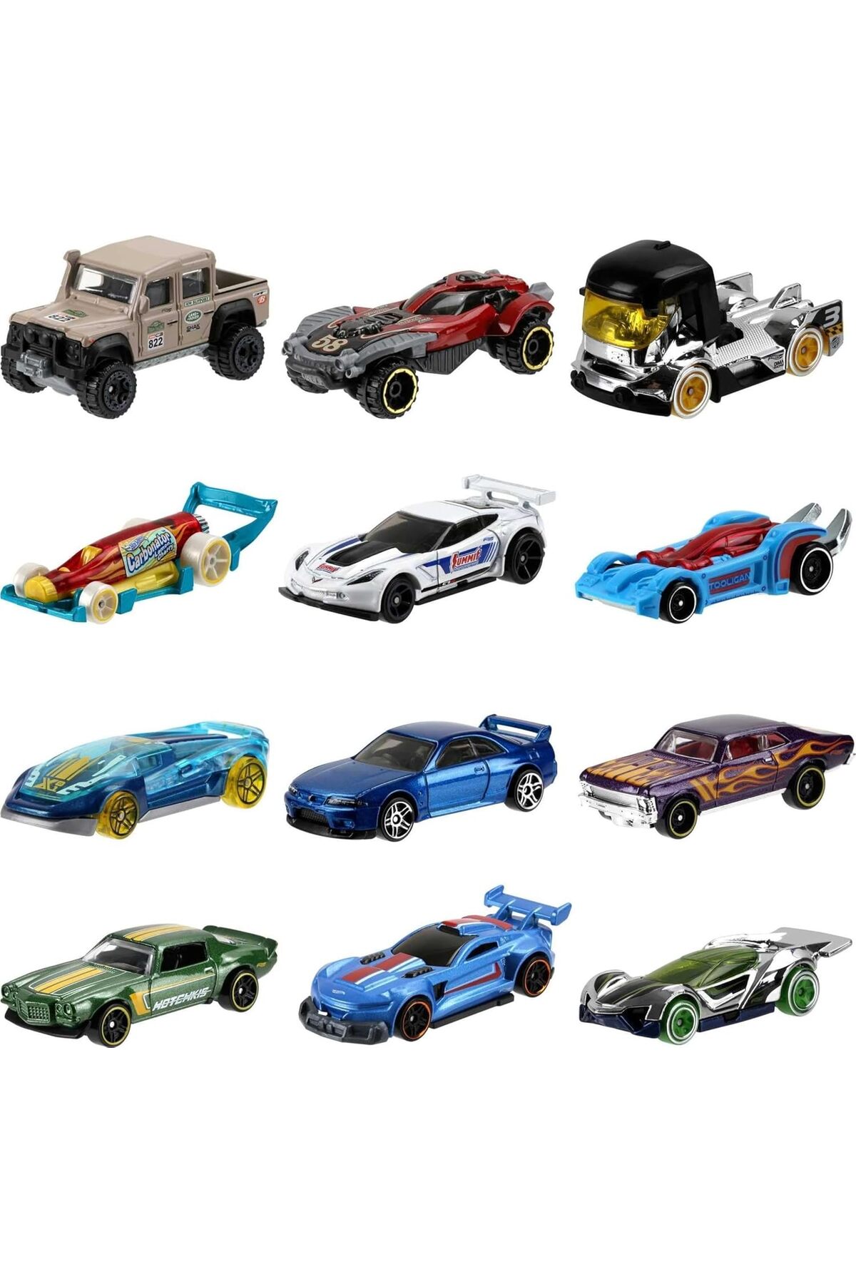 HOT WHEELS Toy Cars Set of 72 1:64 Scale Individually Packaged