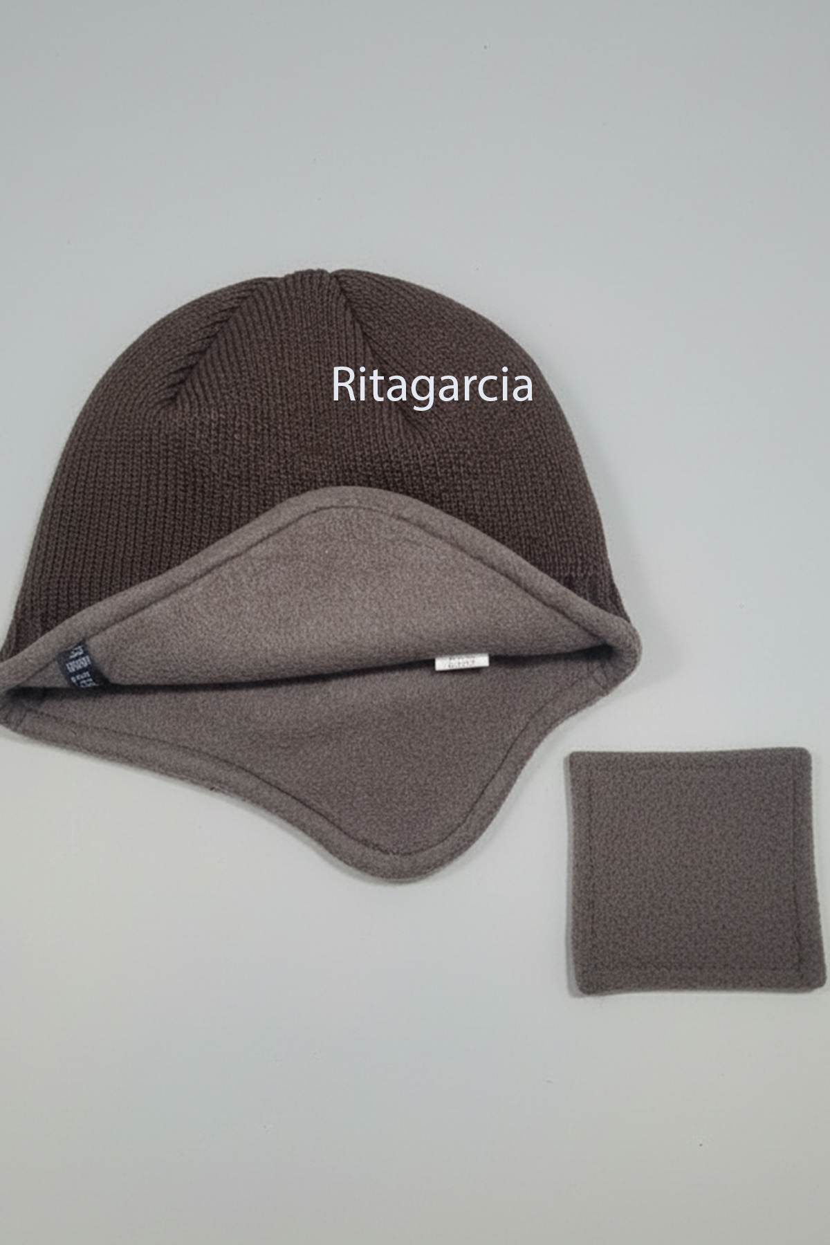 Ritagarcia Unisex Polar Astarlı Kulaklı Bere - Rüzgar Geçirmeyen Termal Kış Beresi görsel 2