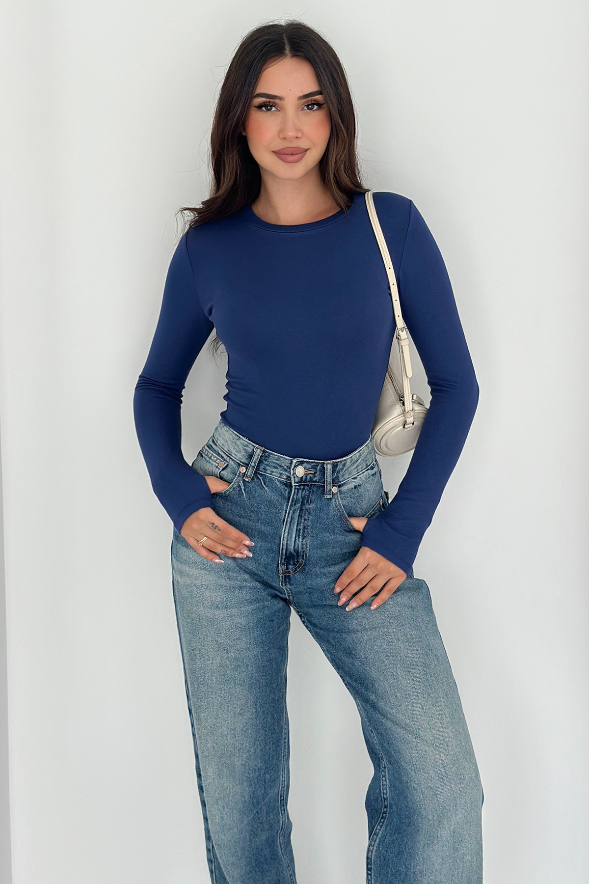 Noa&Noa Női, hosszú ujjú blúz – testhezálló és béleletlen