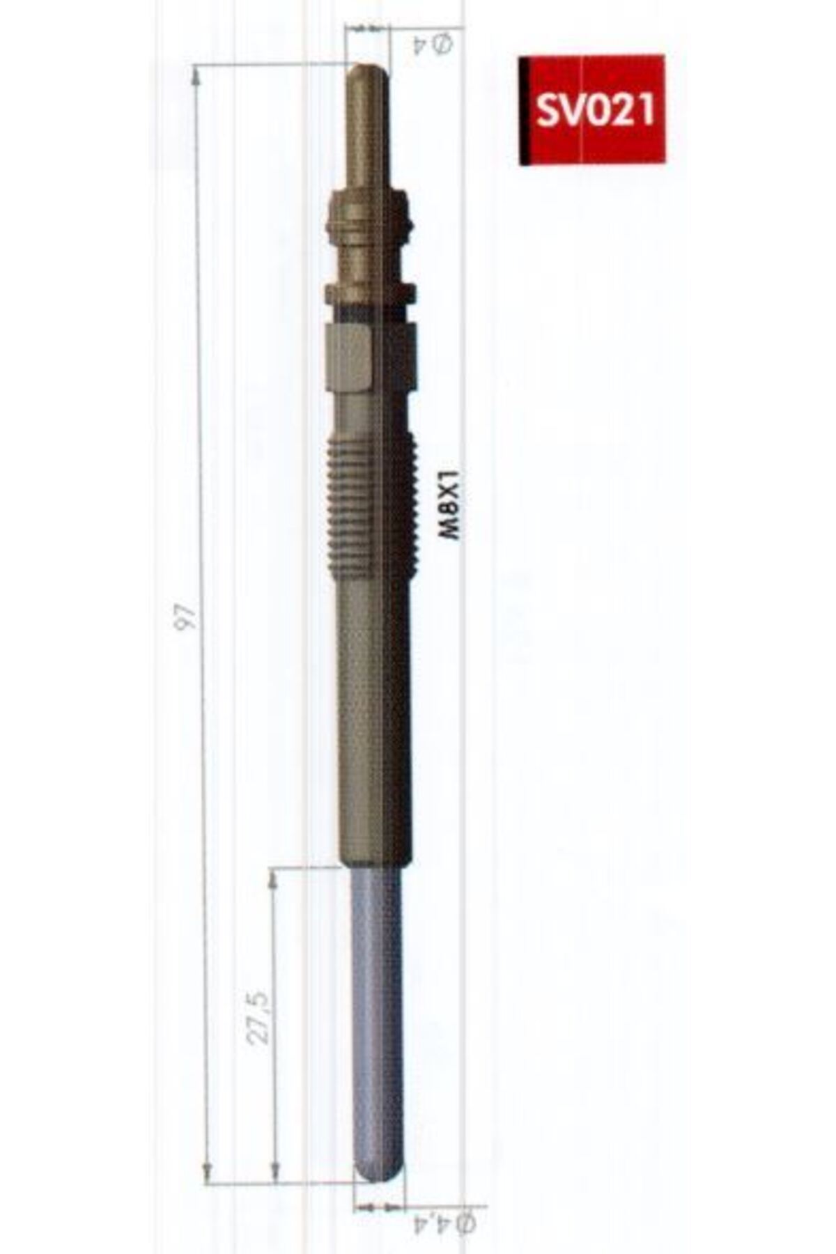 SVAC Kızdırma Bujisi 11V Peugeot 407-607-807-4007 2.2 Hdı 06> Cıtroen C-Crosser-C5-C6-C8 2.2 Hdı (4 Ad )