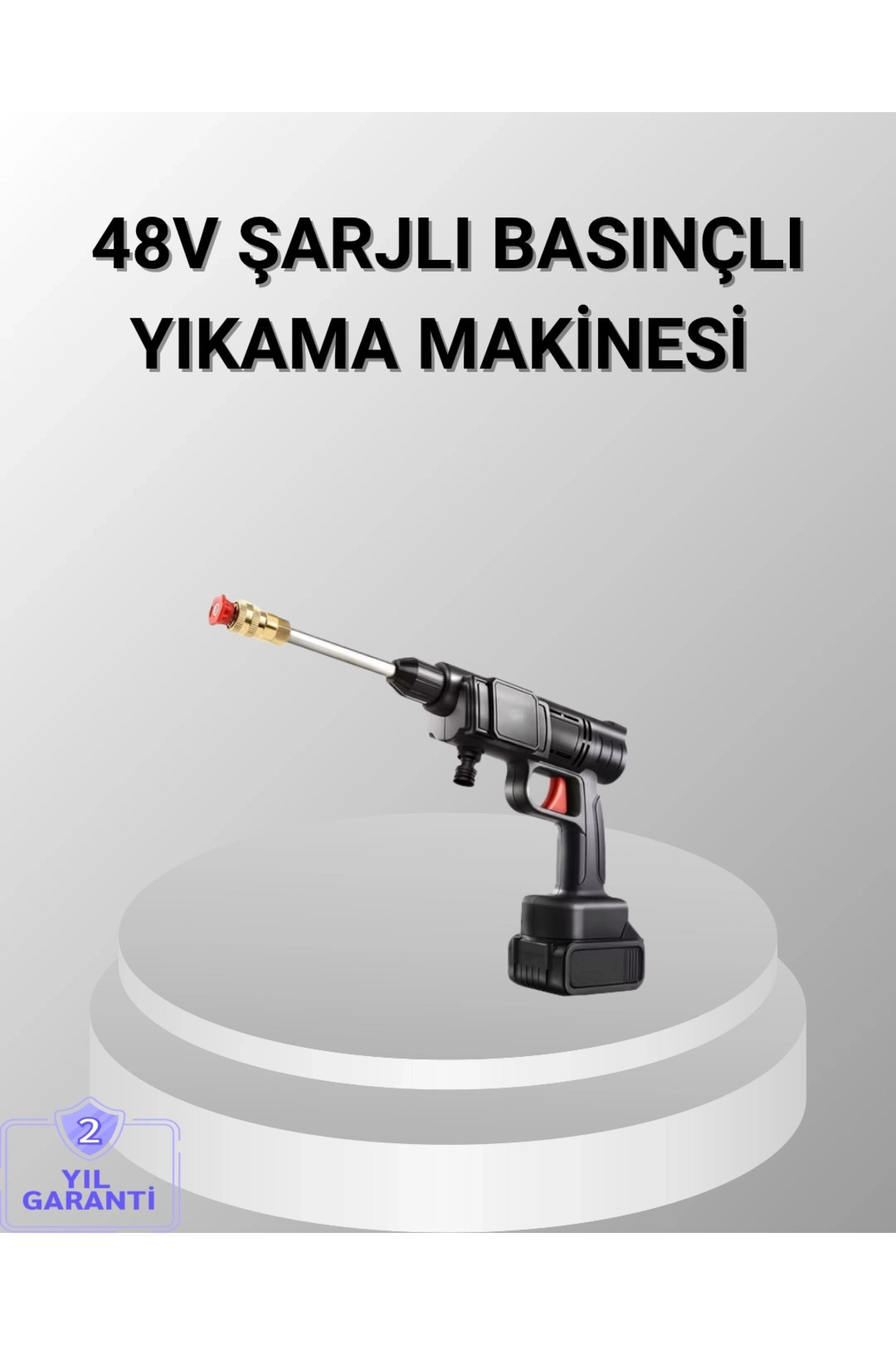 Aspata Store BUĞZ 48V Kablosuz Yıkama Makinesi – 2 Pil, Köpük Tankı ve Ayarlanabilir