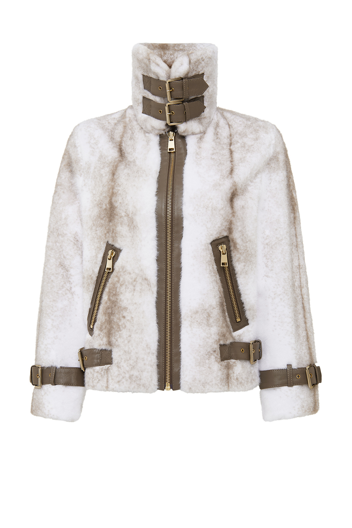 アッチョンブリケ Derimod Anabel Kadın Beyaz Teddy Deri Mont 25WGD5952FF - Fiyatı