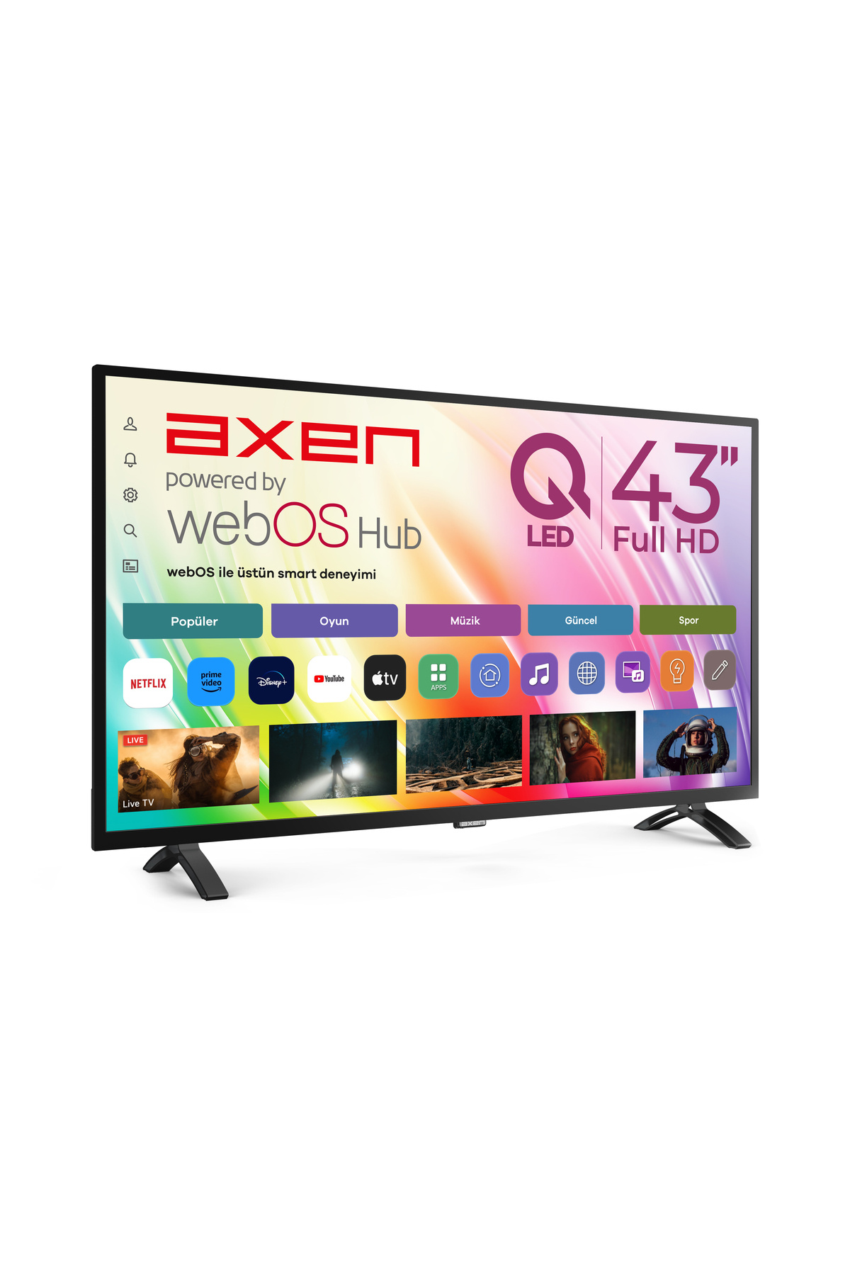 Axen AX43QMN540SC 43 inç FHD QLED TV