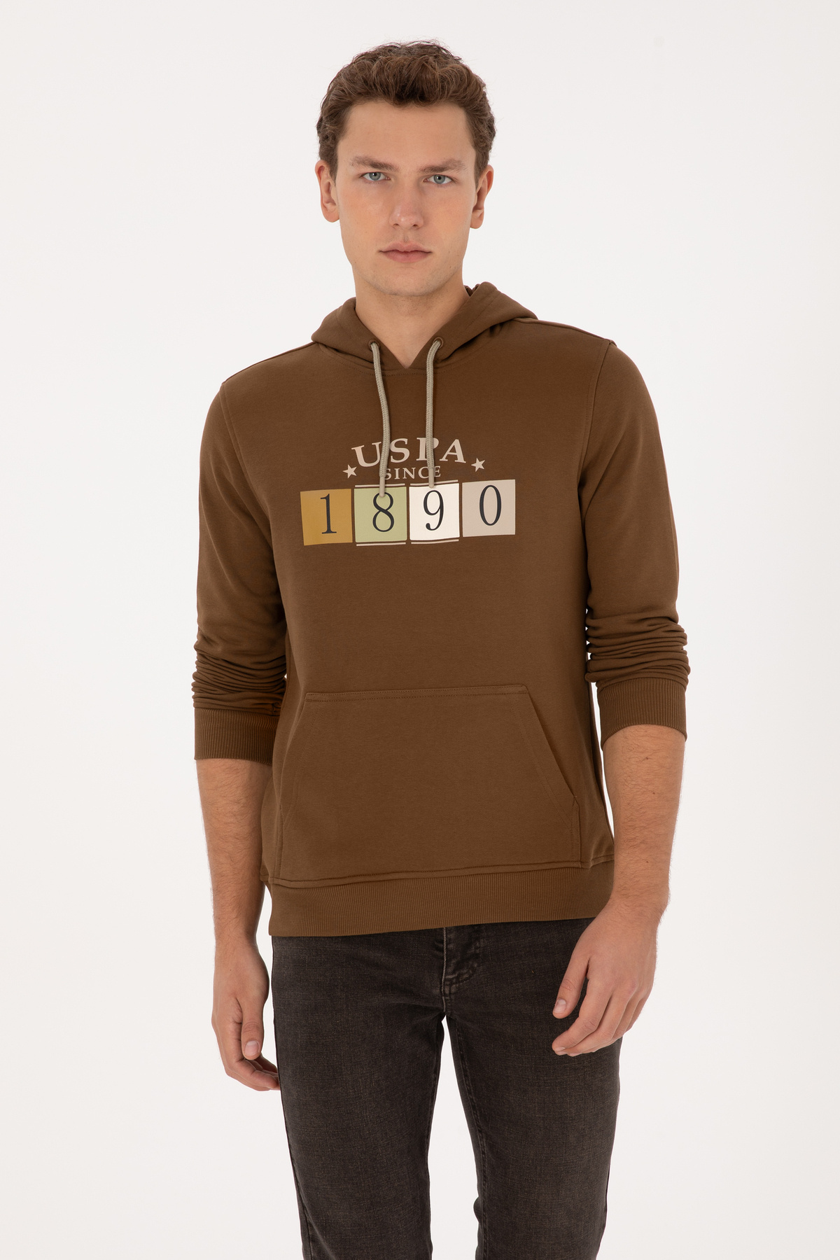 سویشرت خاکی مردانه یو اس پولو کد :(50316364-VR027) U.S. Polo Assn.