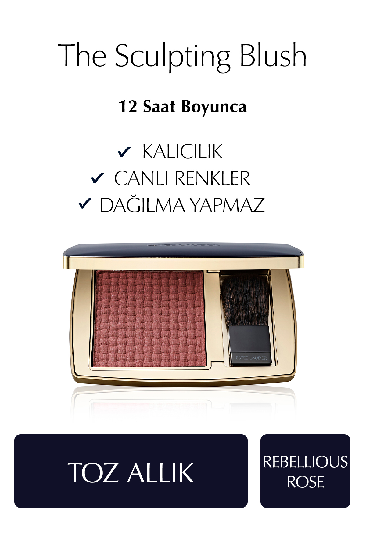 Estee Lauder The Sculpting Blush Toz Allık - Renk: Rebellious Rose — صورتی 131375