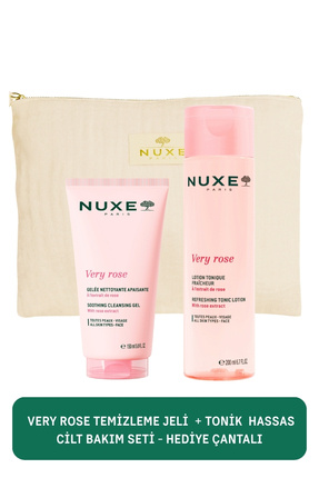 Nuxe Gül Özlü Yatıştırıcı Yüz Temizleme Jeli 150 ml + Gül Özlü Tazeleyici Ton...