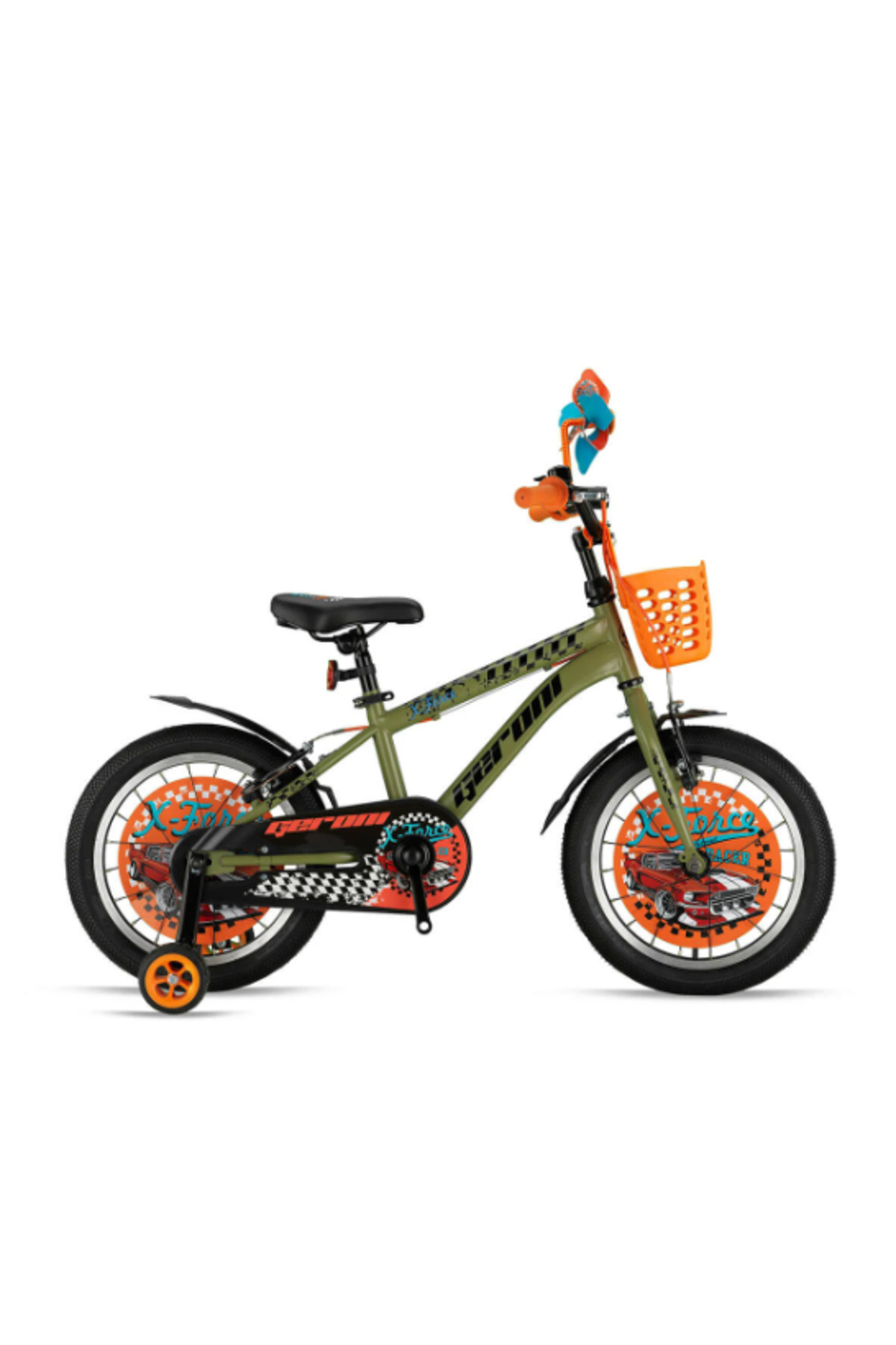Geroni X-FORCE 20 JANT MAT HAKİ-TURUNCU BİSİKLET