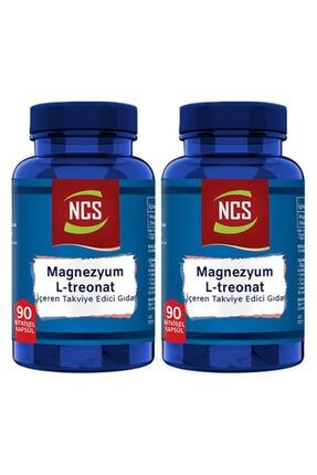 Magnezyum Magnesium L-threonate Vejeteryan 2 X 90 Bitkisel Kapsül l-ther02