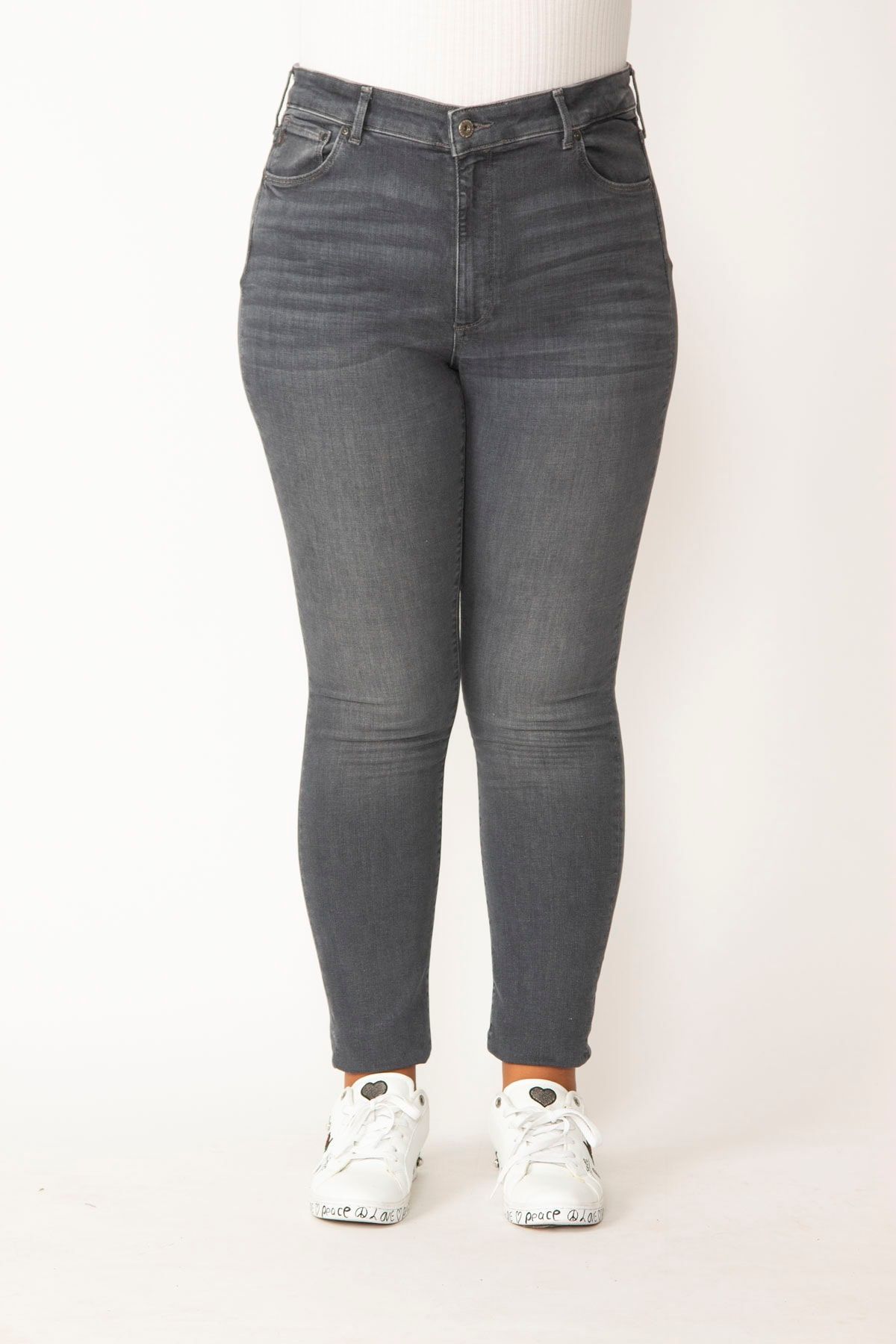 Dark gray jeans women's cheap