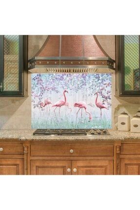 Mutfak Duvar Tezgah Arası Ocak Arkası Sticker Kaplama Flamingo MOA-37