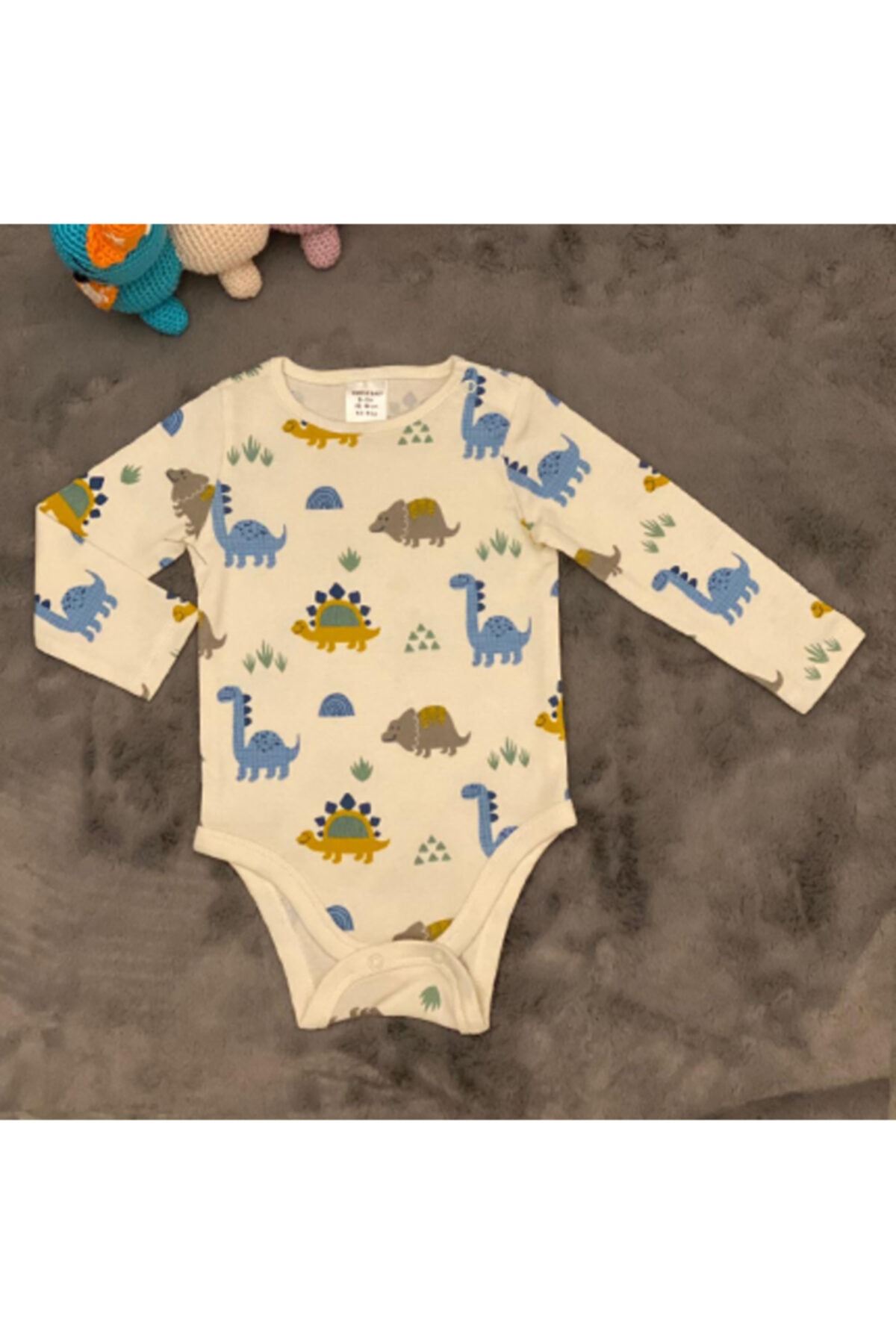 بادی نوزادی پسرانه خاکستری PİEROSBABY | 8.68343E+12 اورجینال - تصویر 2