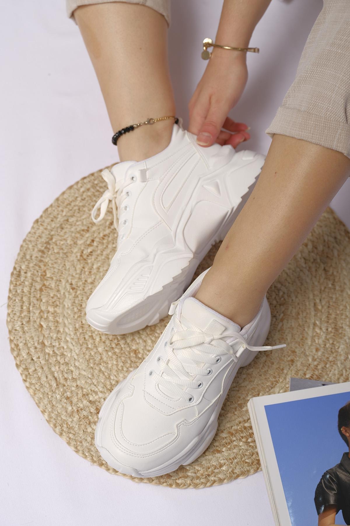 Oksit Beyaz - Florin Vicky Ultra Taban Kadın Sneaker
