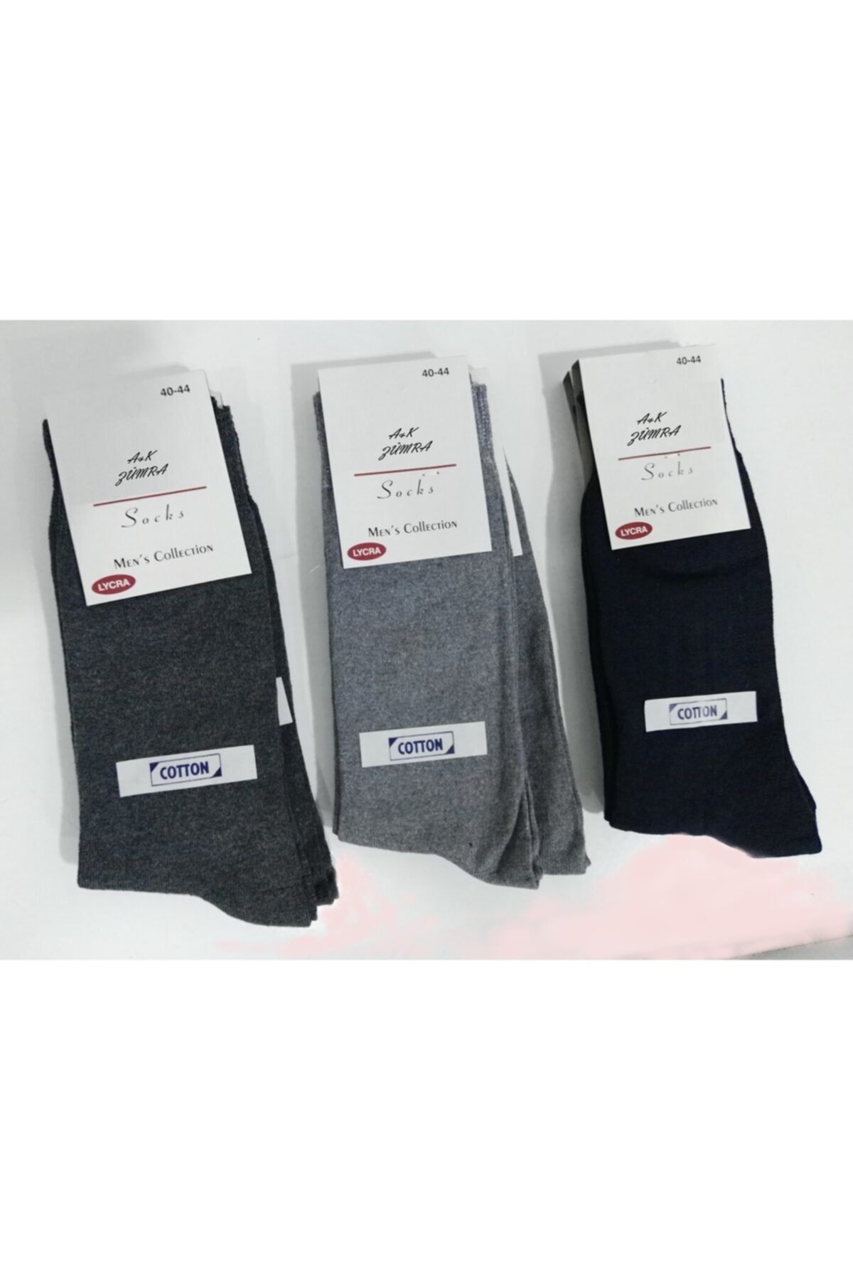 A&K ZÜMRA Pachet De 6 Șosete Pentru Bărbați Din Bumbac Colorat Pentru Toate Anotimpurile Masculin - 40–44