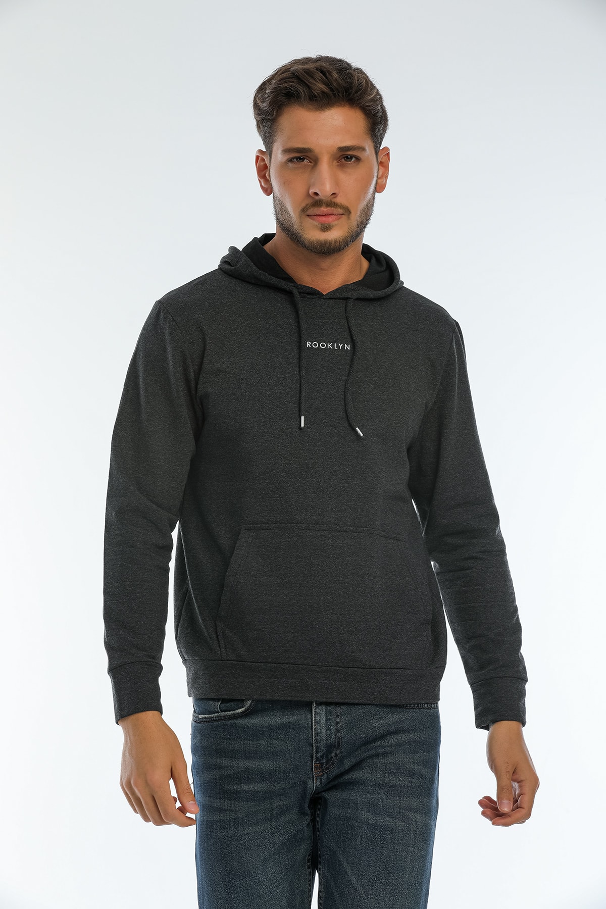 Superlife Sweatshirt Grau Regular Fit Fast ausverkauft