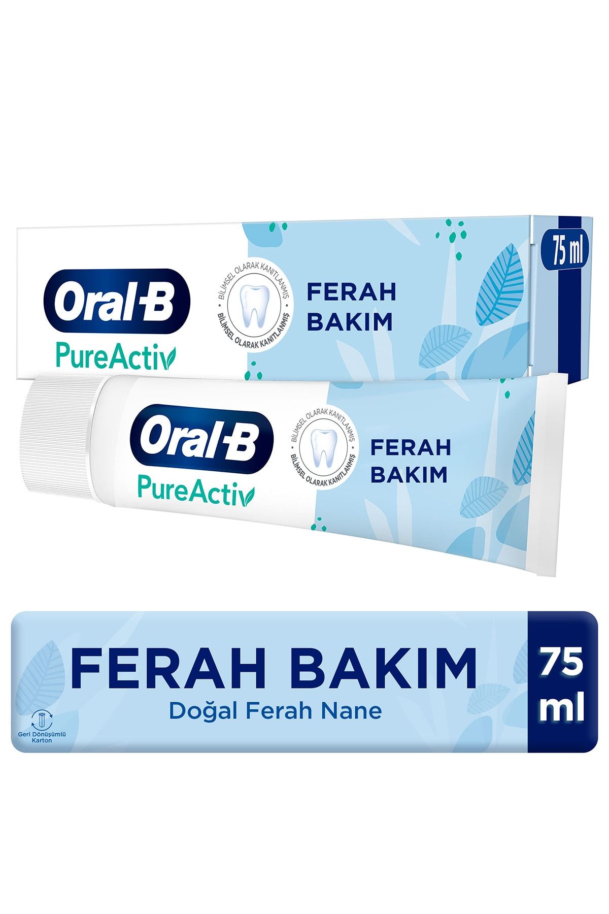Oral-B-Pureactiv Refreshing Care Toothpaste 75 ml - 99% from Natural Components 1