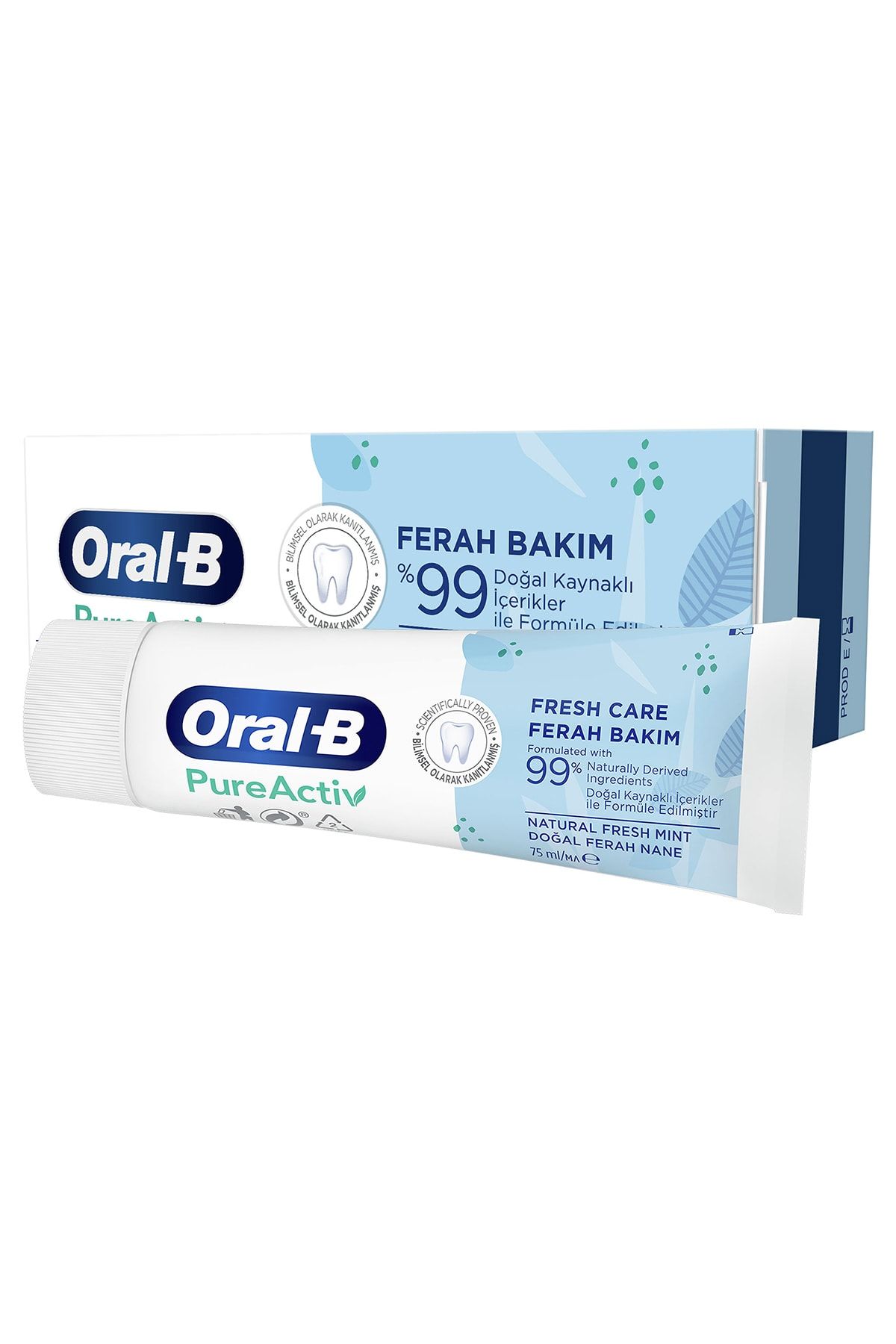 Oral-B-Pureactiv Refreshing Care Toothpaste 75 ml - 99% from Natural Components 2