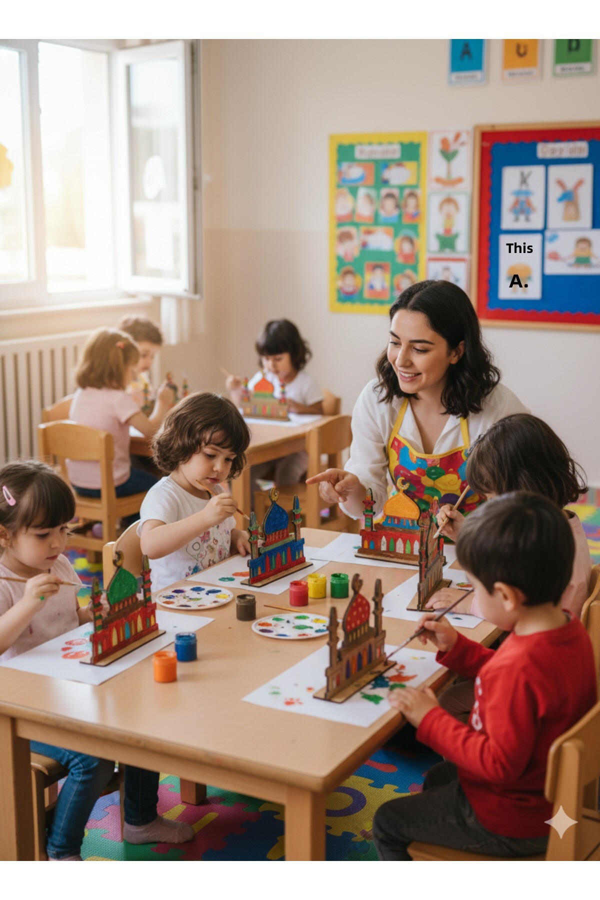 مجموعه چوبی مساجد سازگار با روش مونته‌سوری – فعالیت ماه رمضان