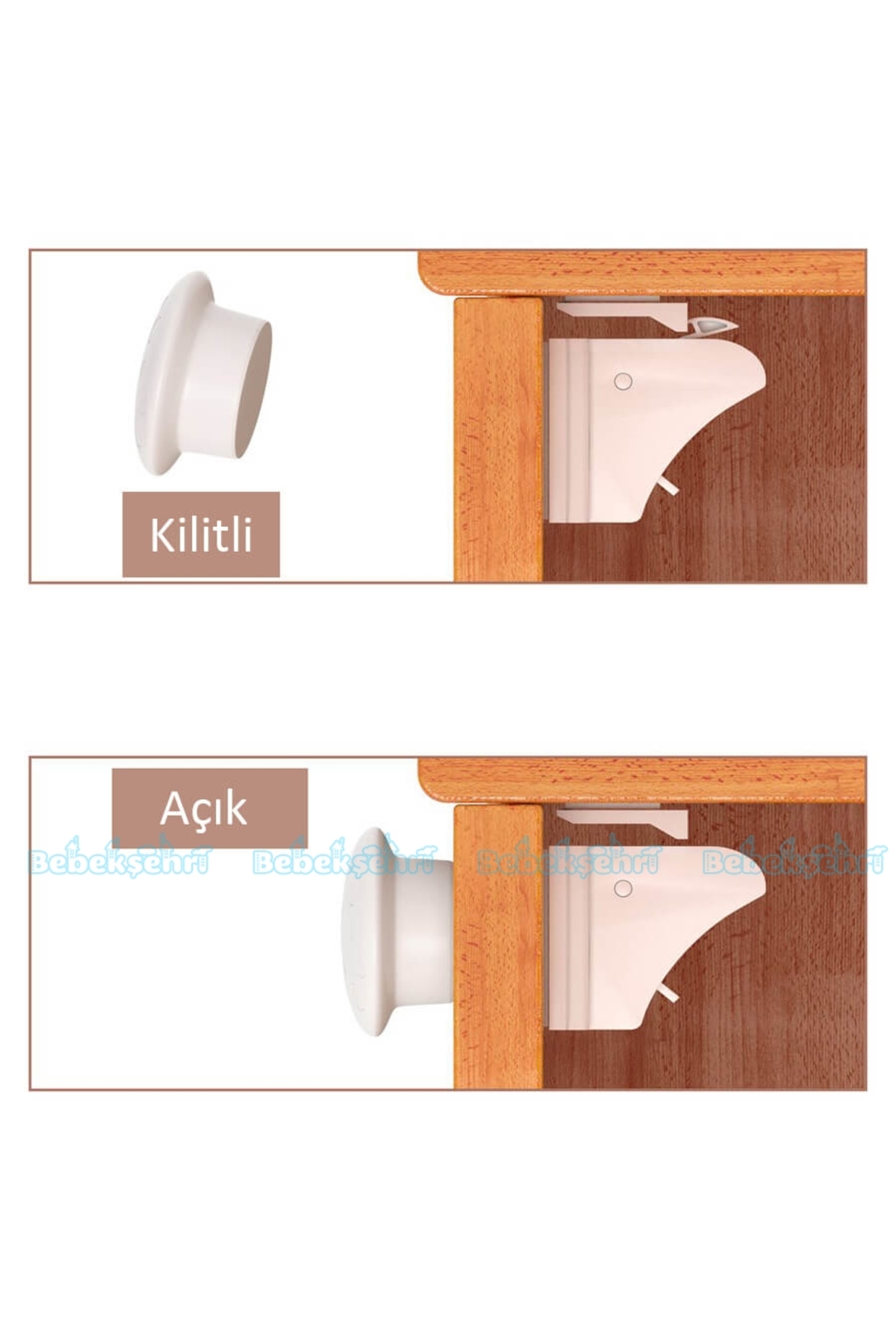 Evokids Manyetik Çocuk Kilidi (4 Adet) fotoğrafı 2 (önizleme)