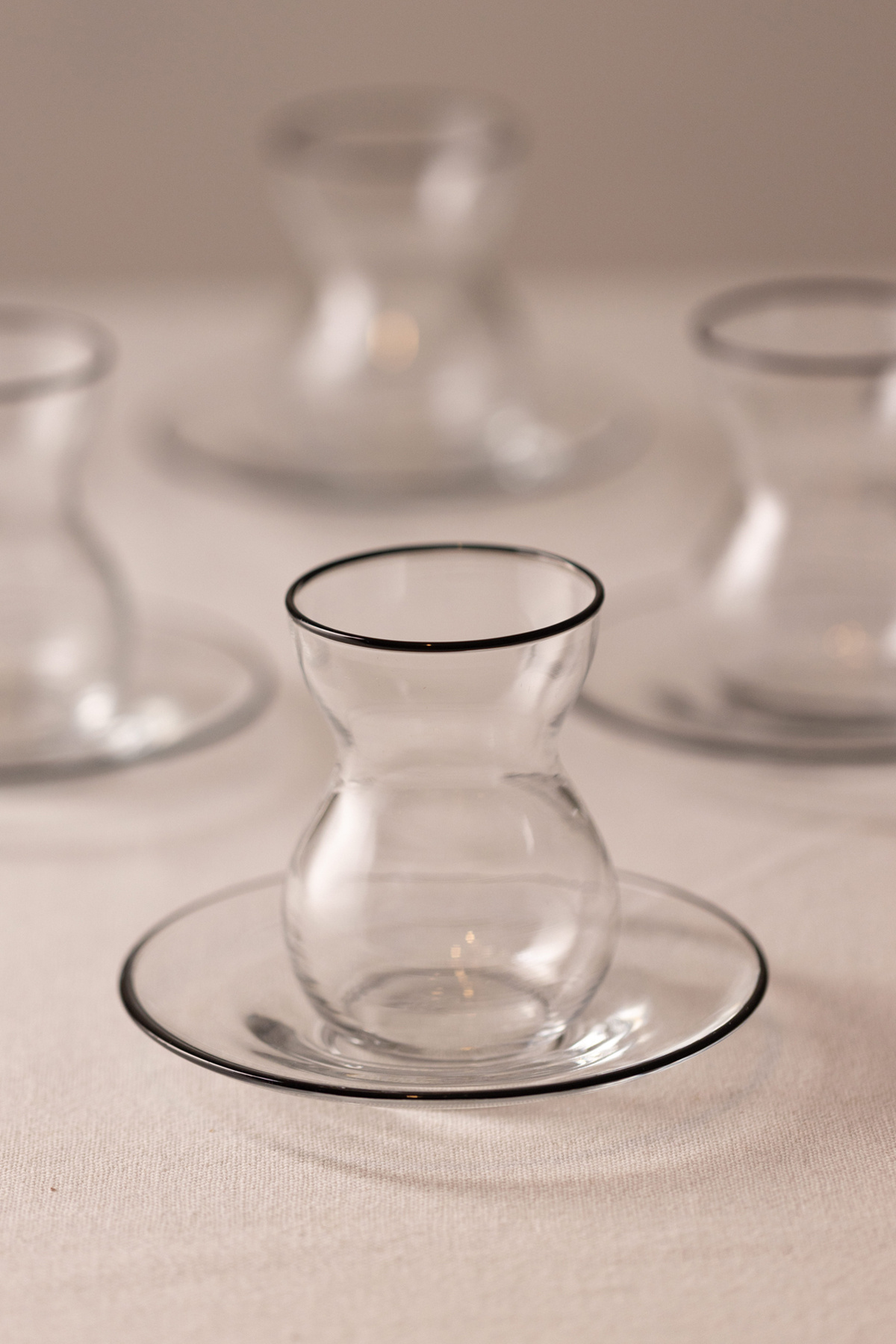 Rakle Pure Black 12 Parça Çay Seti 140 cc