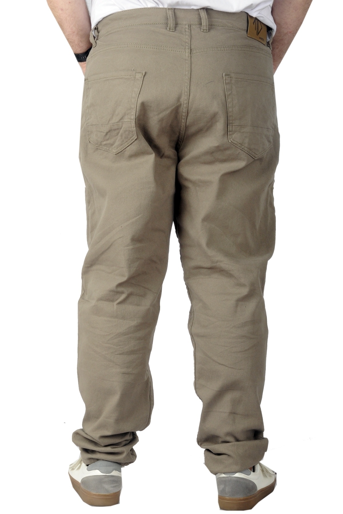 ModeXL Mode Xl Büyük Beden Erkek Gabardin Pantolon 5 Cep Doğa Classic 22920 Bej görsel 4