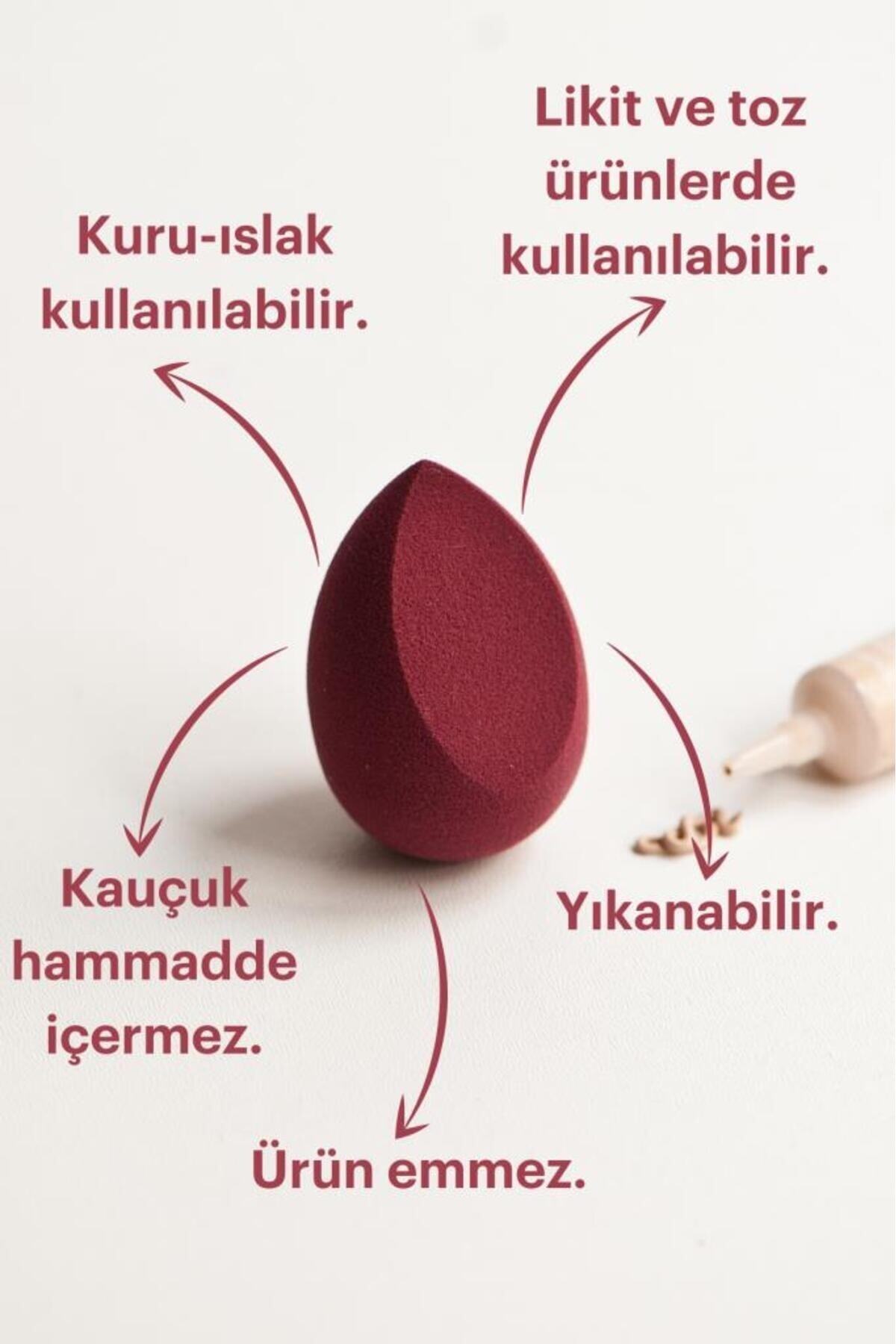 Makyaj Süngeri — صورتی GRKMS — تصویر 3 از 5