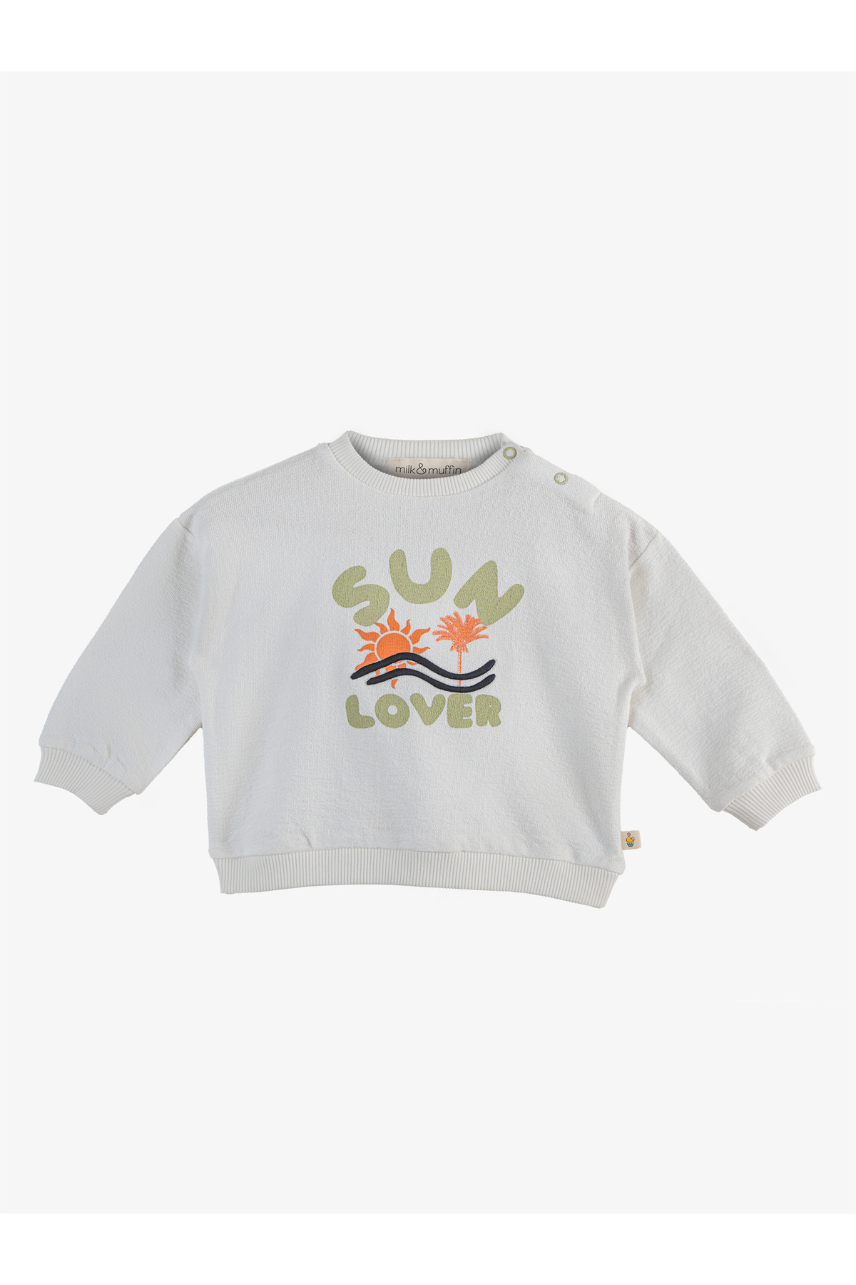 Milk & Muffin Sweater Krem Bebek Çocuk fotoğrafı 2 (önizleme)