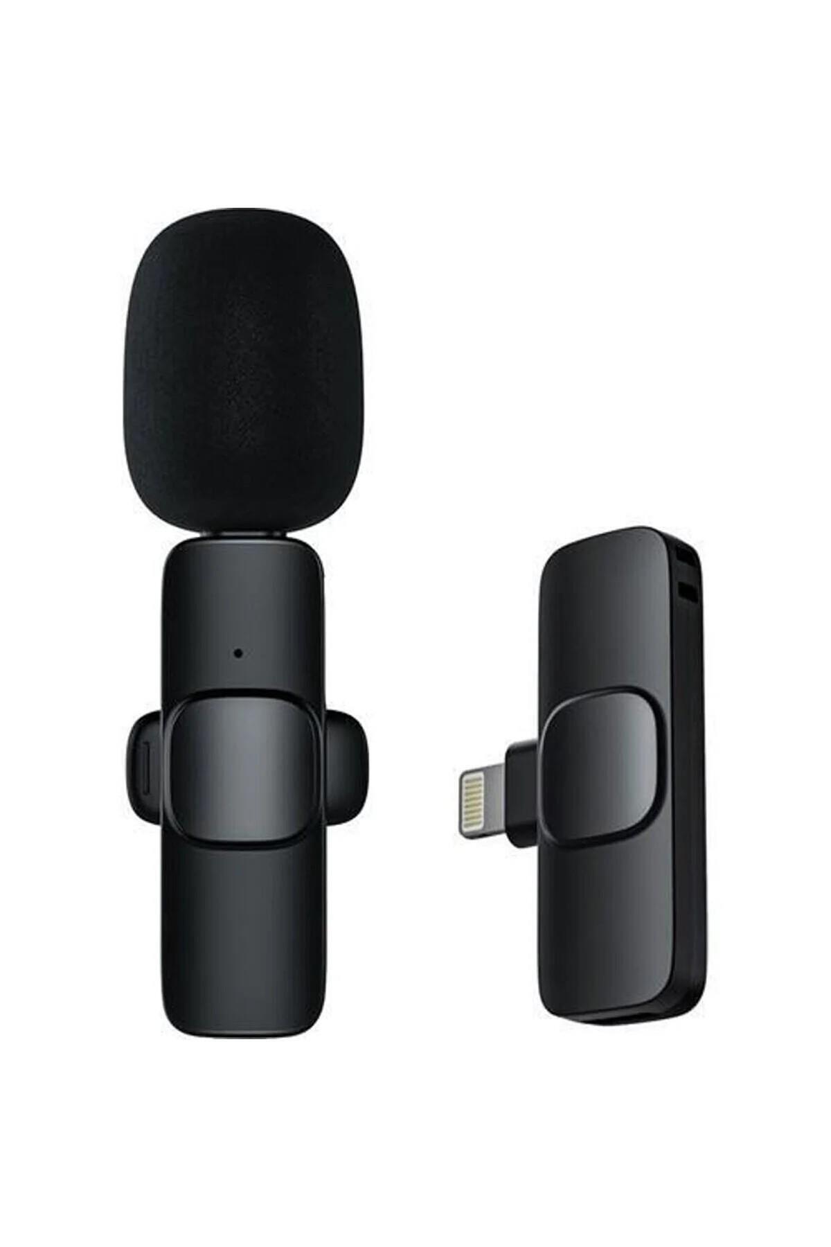 Mi7a Lightning Iphone Uyumlu Kablosuz Wireless Yaka Mikrofonu